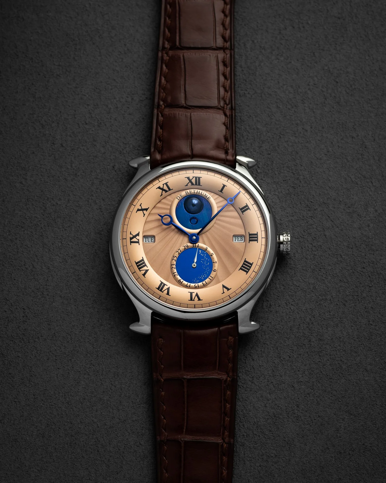 De Bethune DB25 Perpetual Calendar Salmon Dial — EsperLuxe