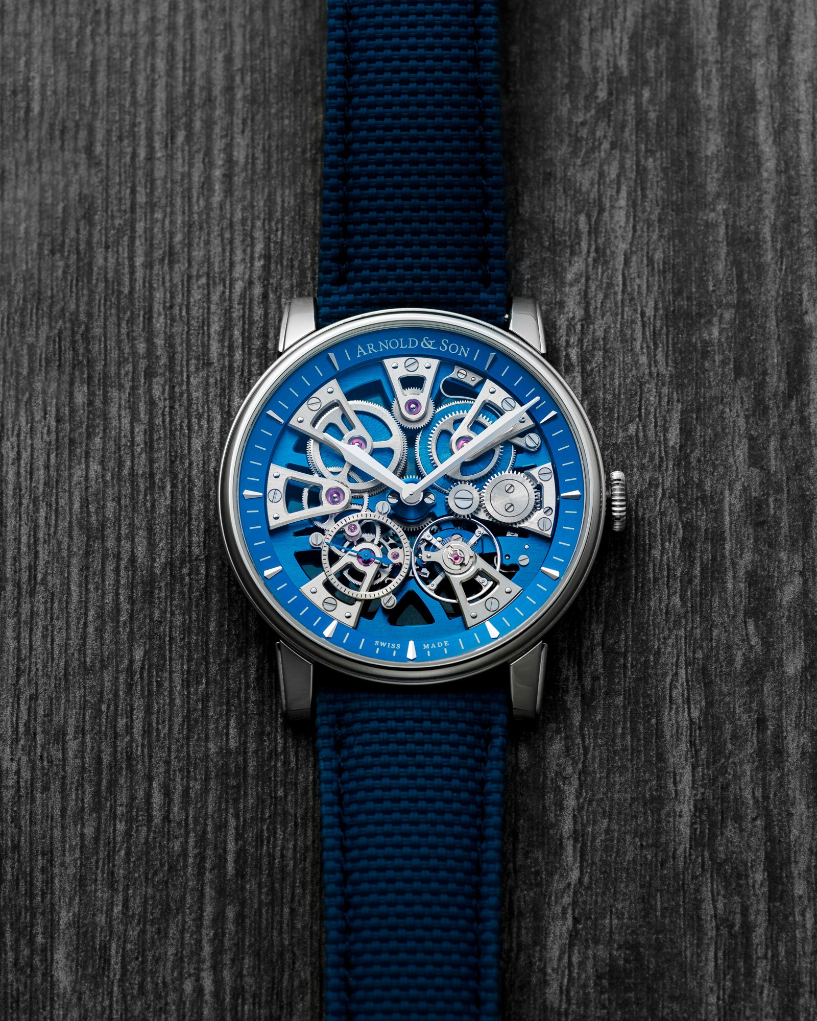 Arnold and Son Nebula Steel Blue