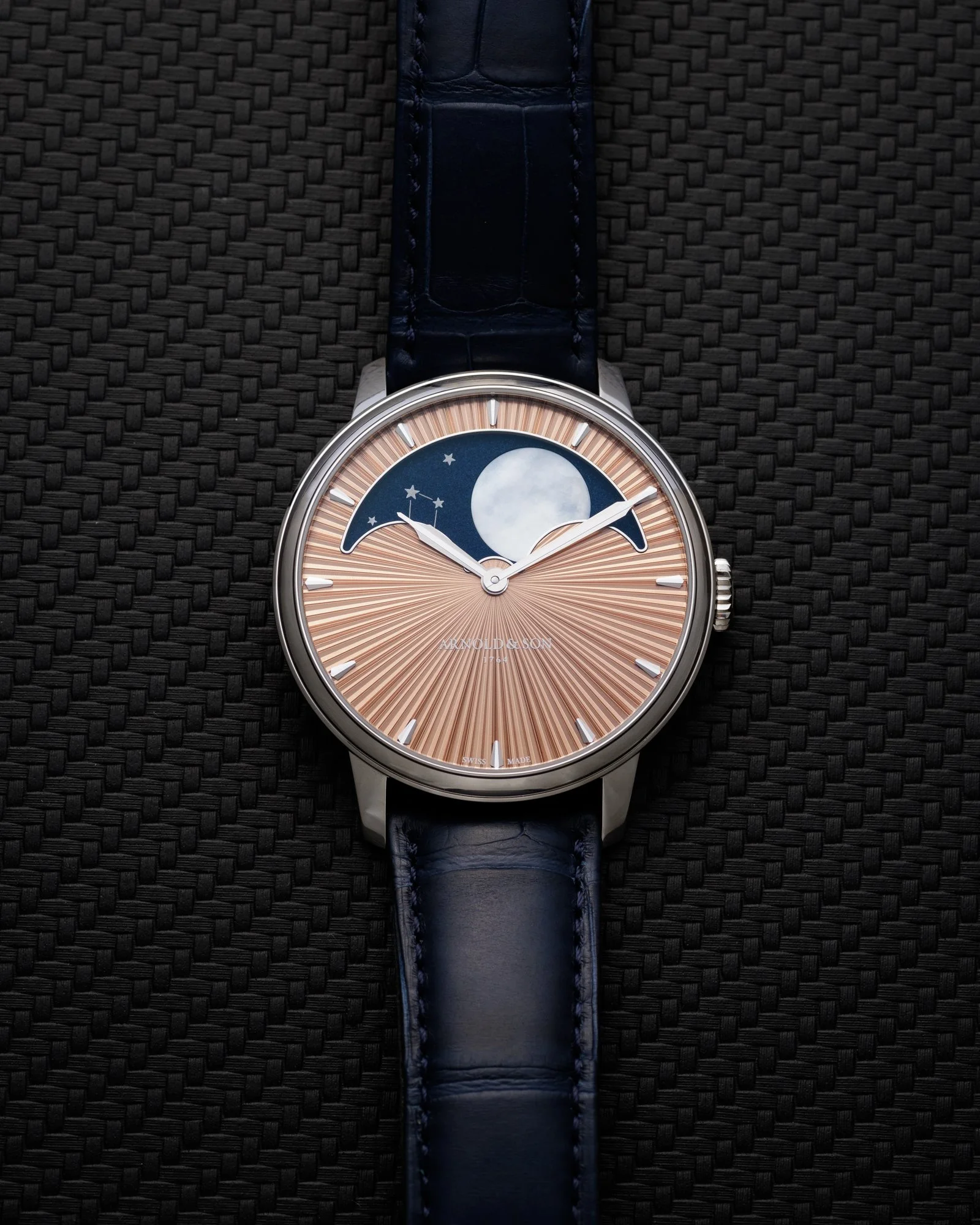 Arnold and Son HM Perpetual Moon Salmon Stellar Ray