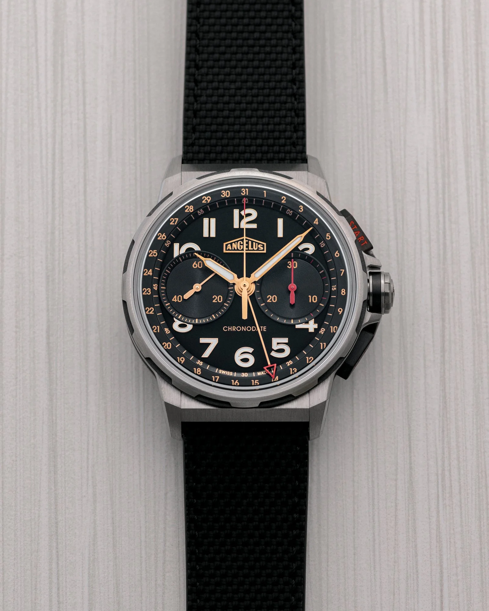 Angelus Chronodate Titanium Black