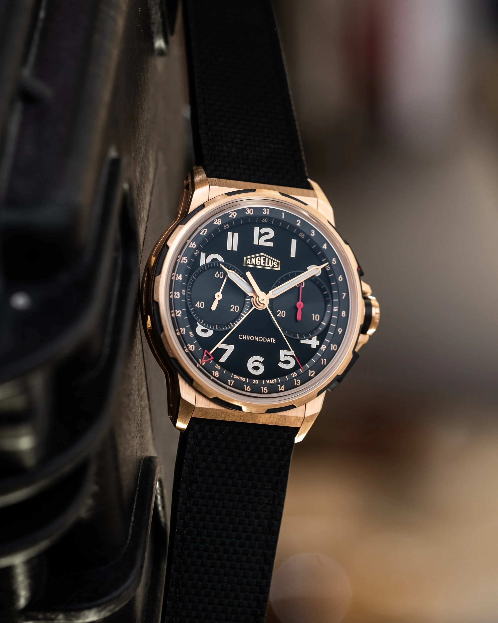 Angelus Chronodate Red Gold