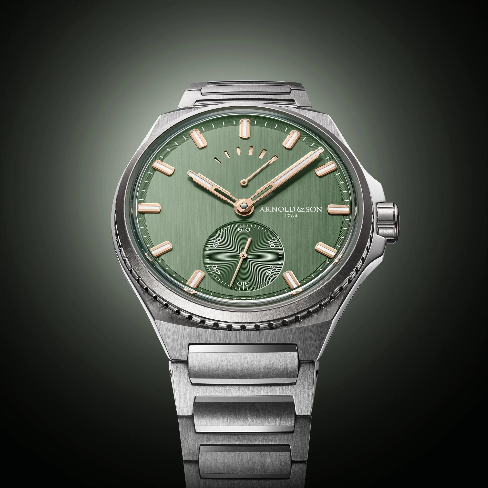 Arnold and Son Longitude Titanium Fern Green