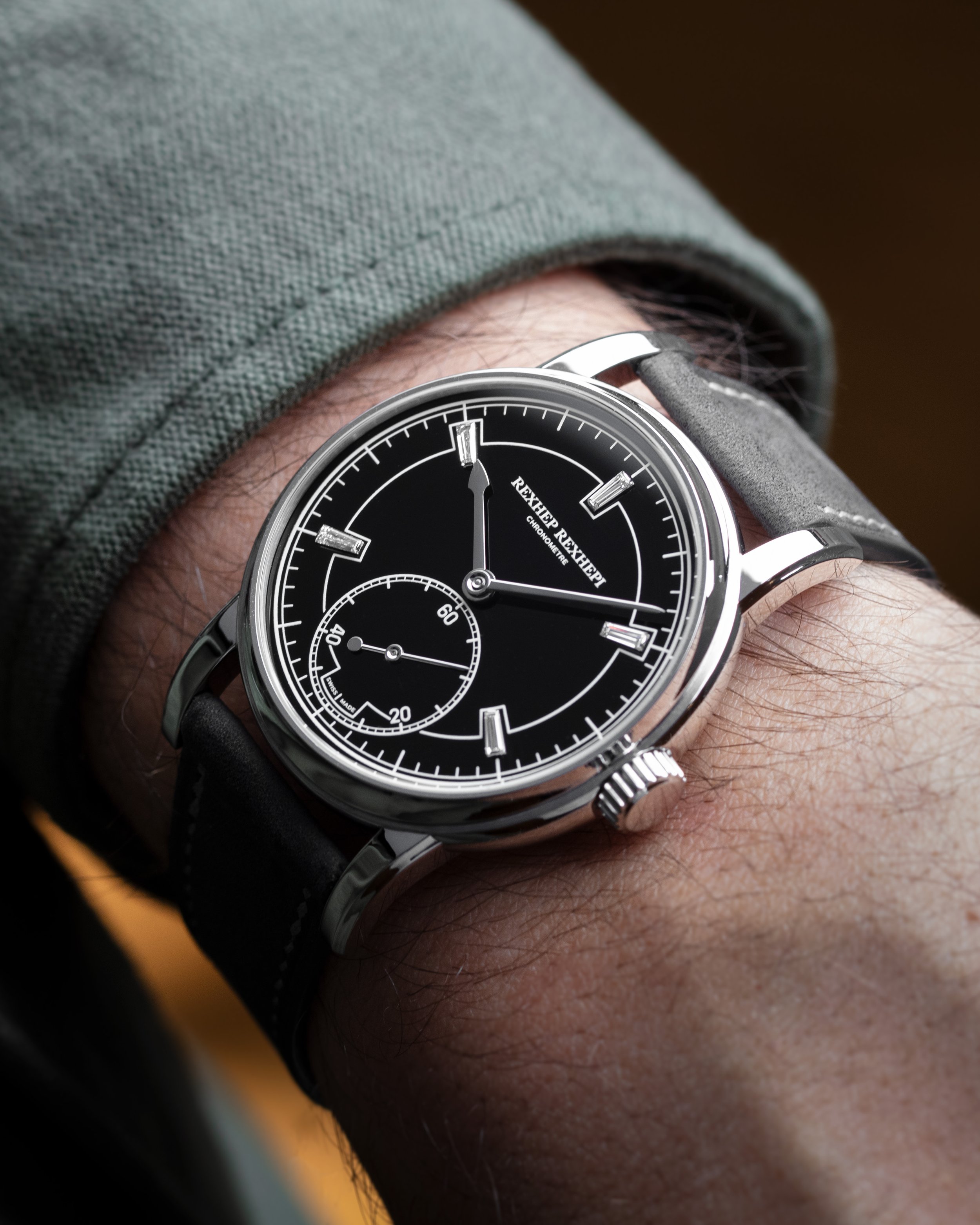 A closer look at the Rexhep Rexhepi Chronomètre Contemporain II Diamant
