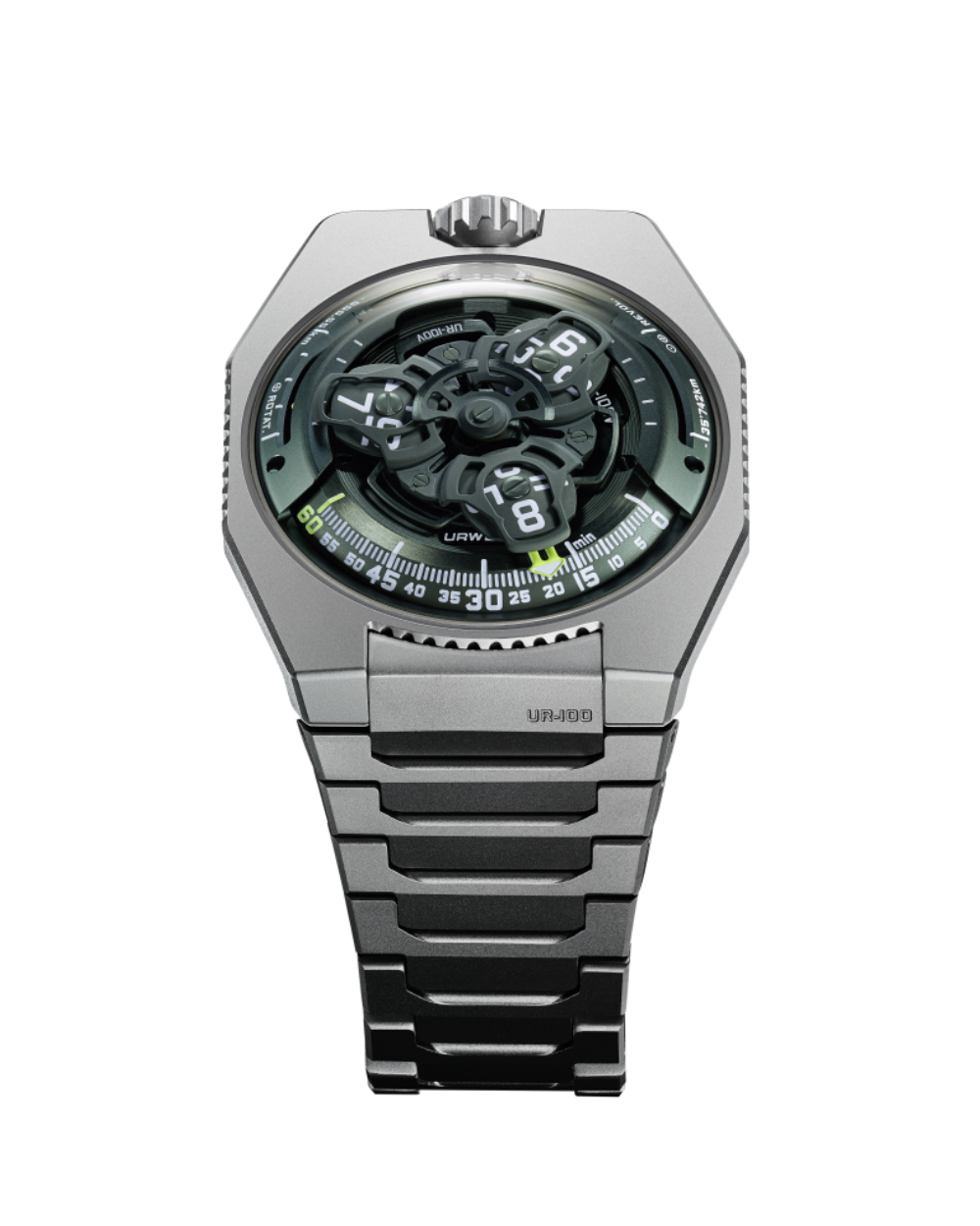 URWERK UR-100V MT Hunter Green