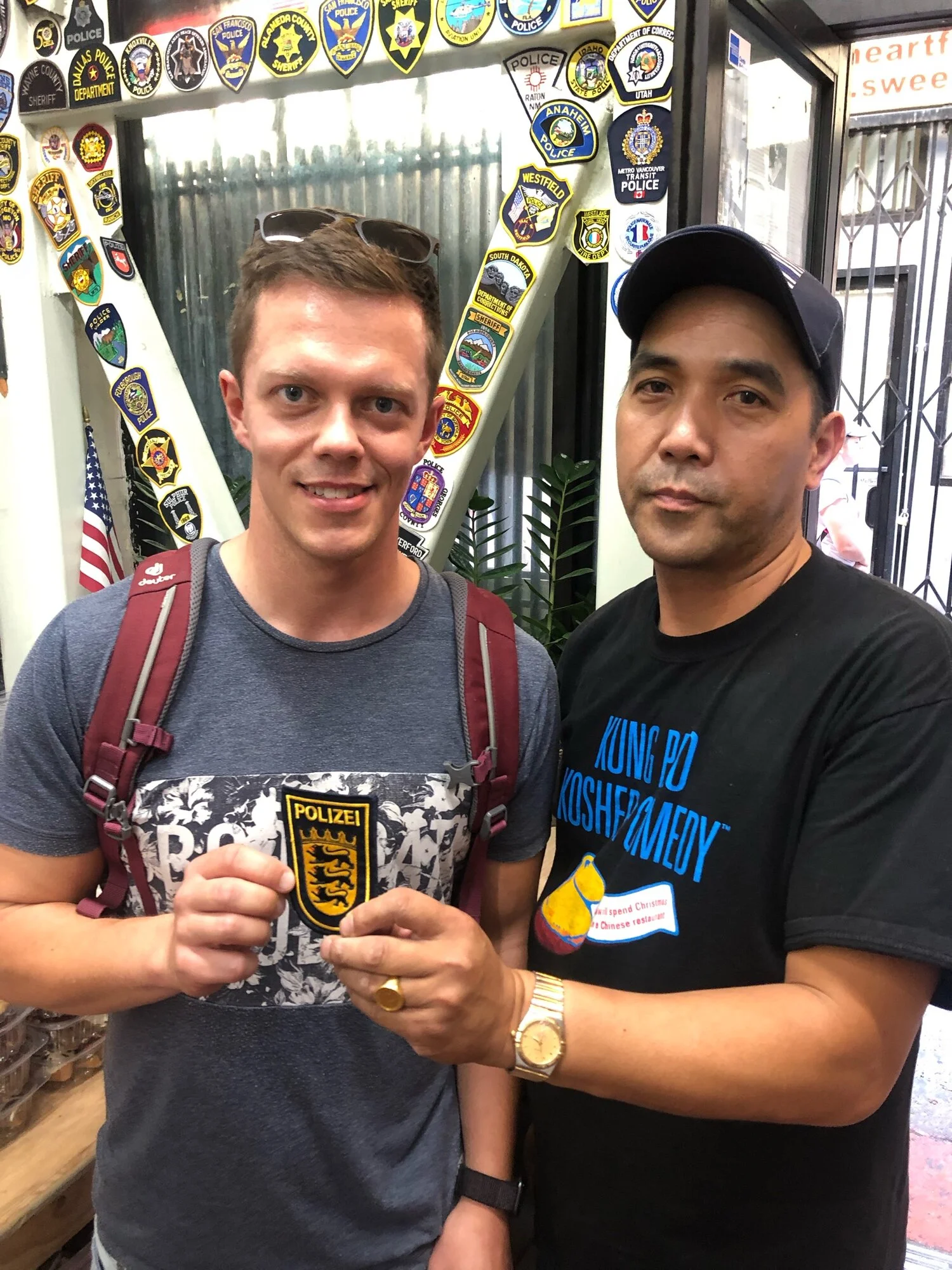 German Police honor his Patch to our 「Cookies and Police Hall of Fame」
