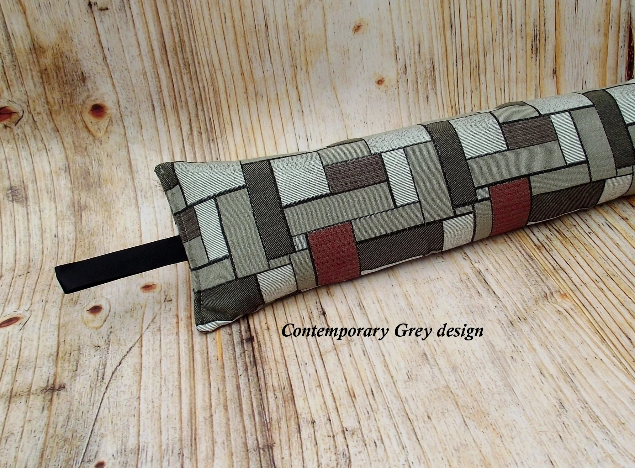 Grey contemporary draught excluder.JPG