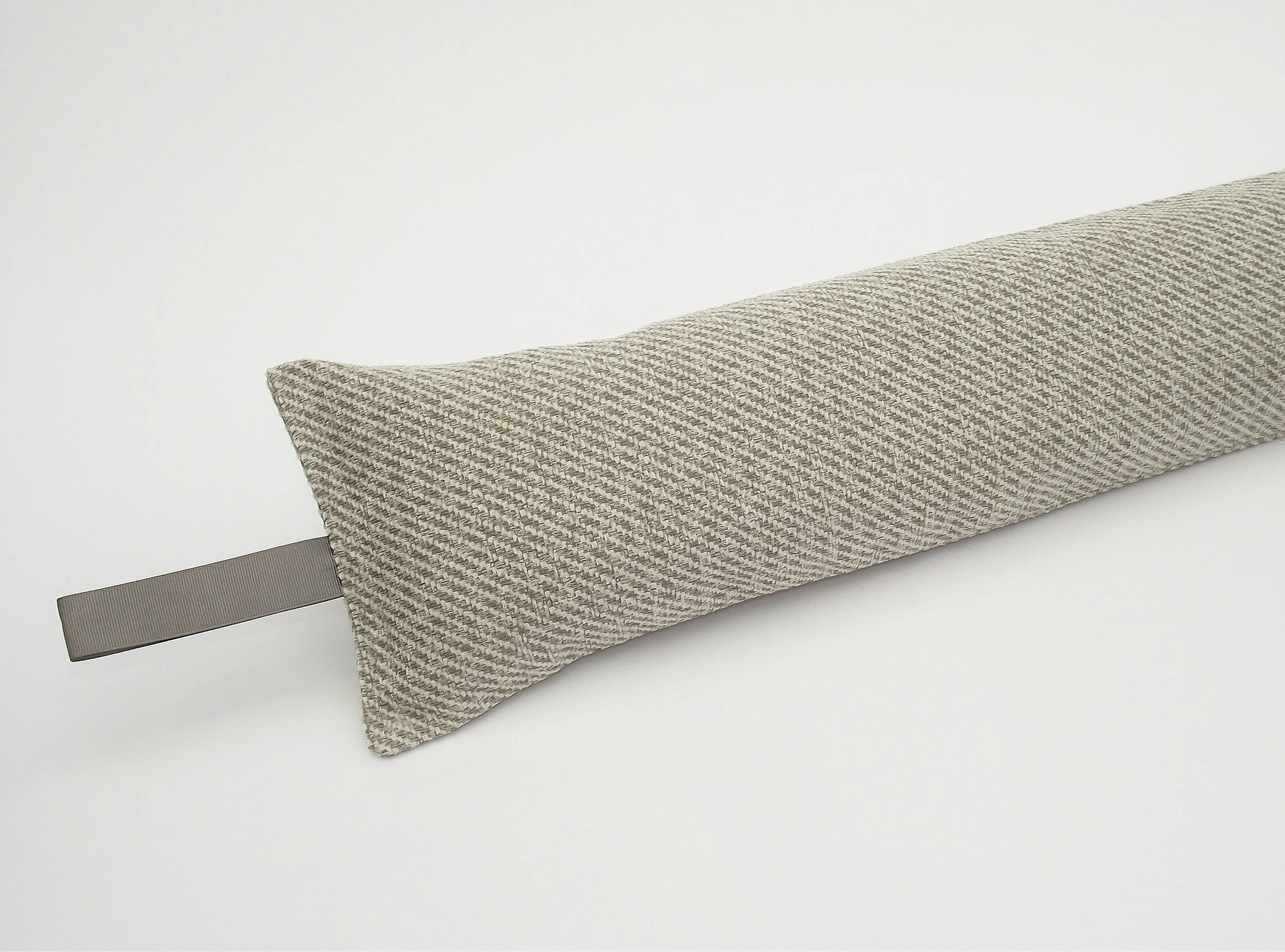 mushroom chenille draught excluder 1.JPG