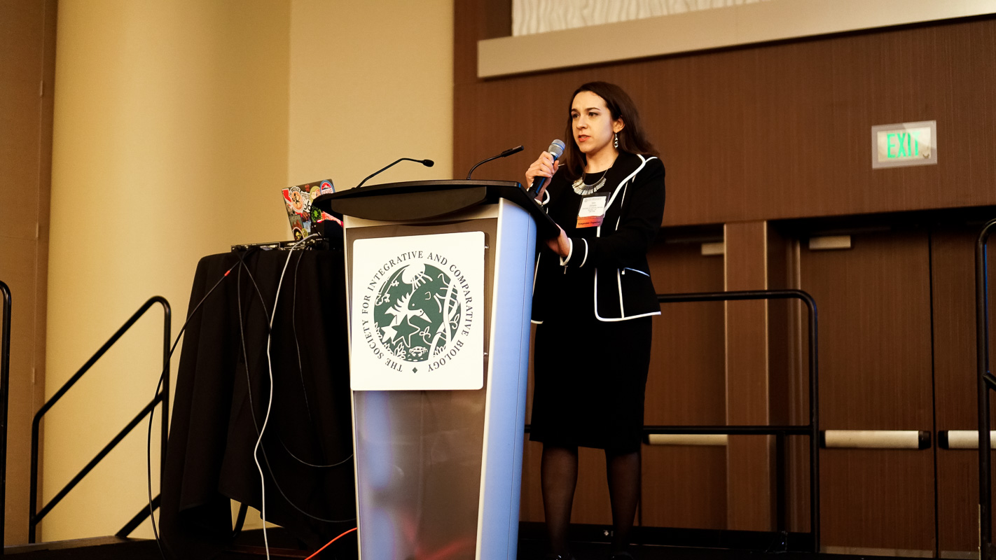  ElShafie was the primary organizer and the first speaker in the society-wide symposium “Science Through Narrative: Engaging Broad Audiences” at the 2018 Annual SICB Meeting in San Francisco, CA. 