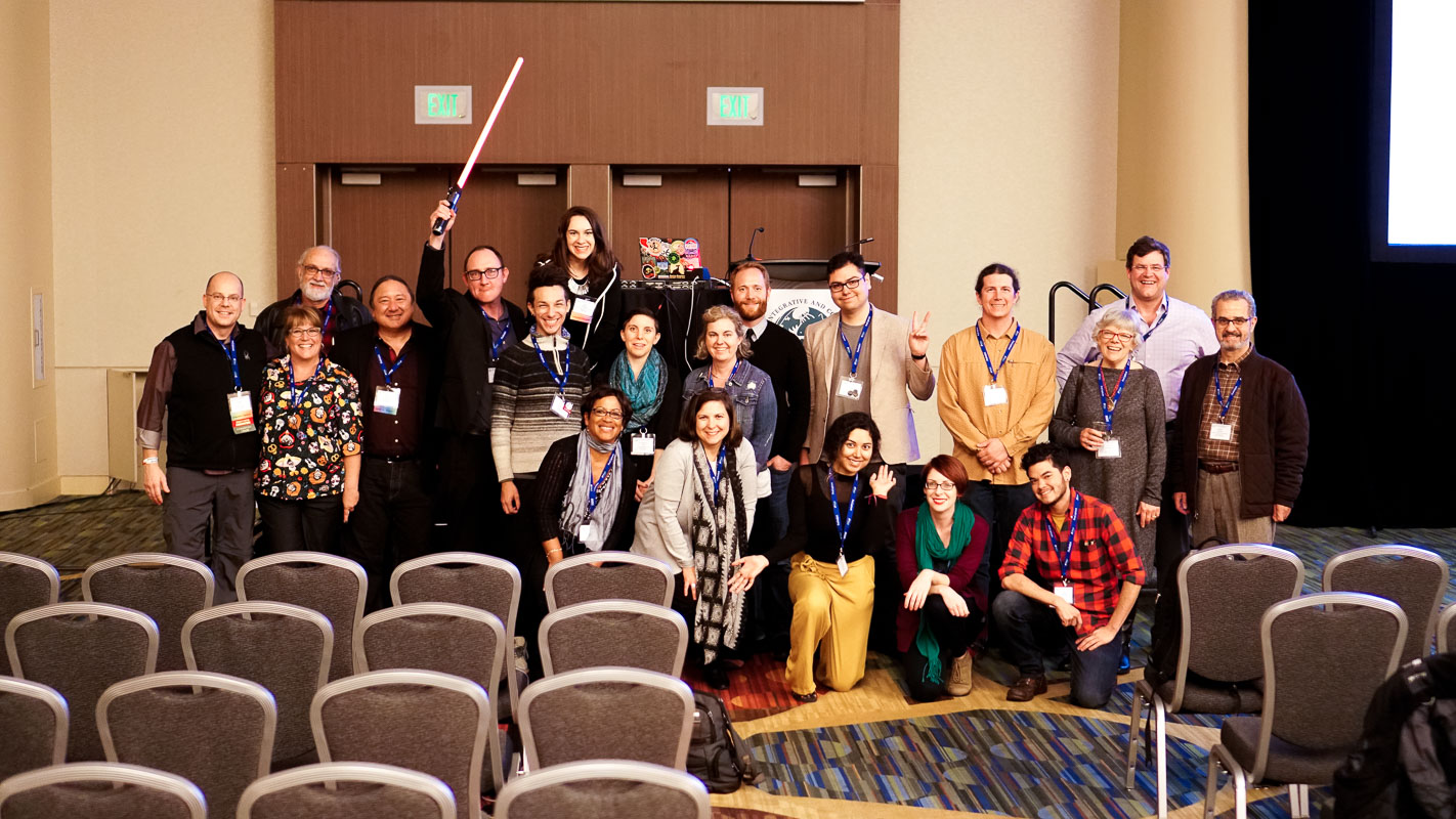  Presenters and contributors of the “Science Through Narrative: Engaging Broad Audiences” symposium at the 2018 Annual SICB Meeting in San Francisco, CA.  
