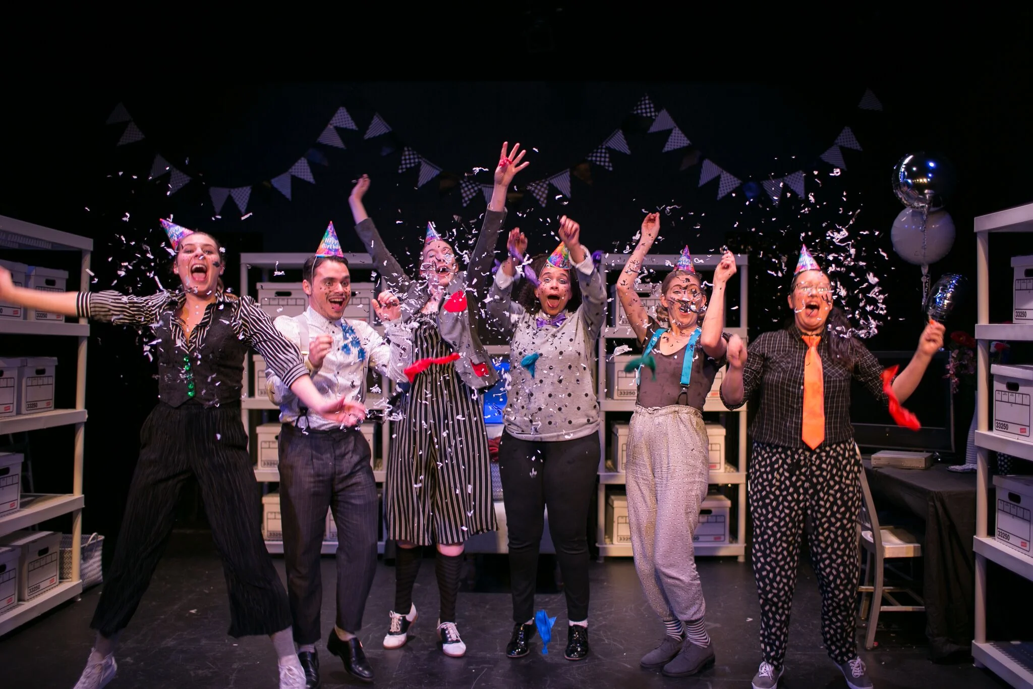 Lily Sorenson, Luke Medina, Julia Finch, Taylor Bennett, Emma Niles and Veronica Tijoe in What Happened to Where I've Been.