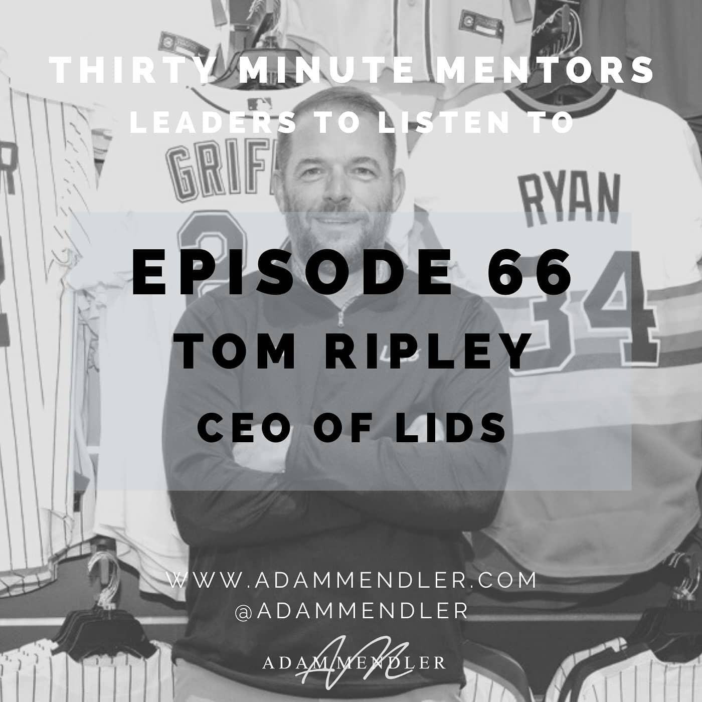Tom Ripley is the CEO of @lids, the largest licensed sports retailer in the country, and the co-founder of the private equity firm that owns it. Tom joined me on Episode 66 of Thirty Minute Mentors to share his best lessons from his journey from Spec