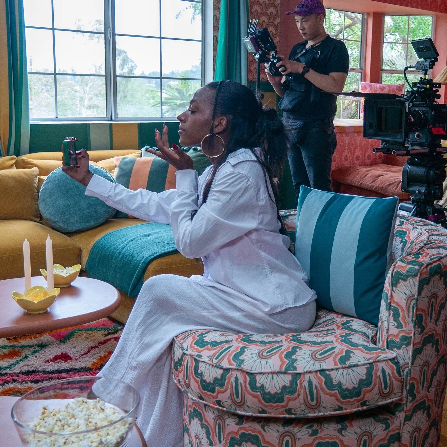 On set, in glam, close-up ready. 🎬✨

BTS of a magical day on set with @siennalyons1 x @spittnimage 

📸: @qburdette 

#laestablishment #establishyou #onset