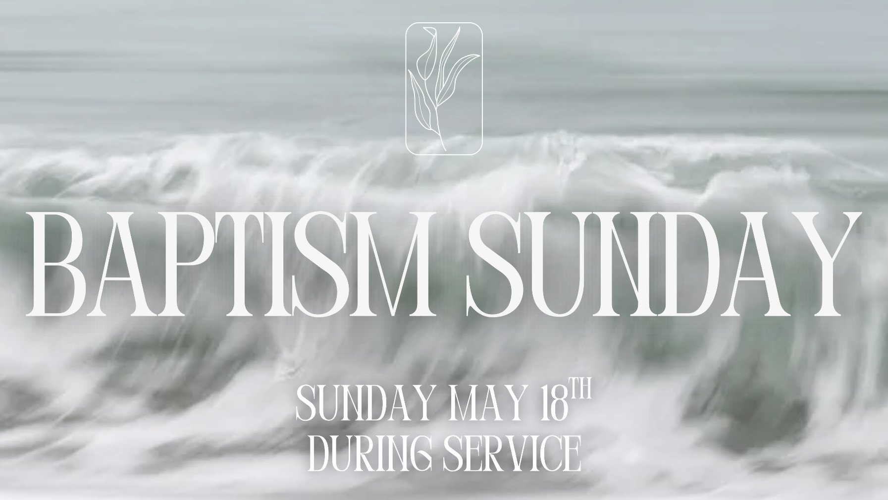 Baptism Sunday