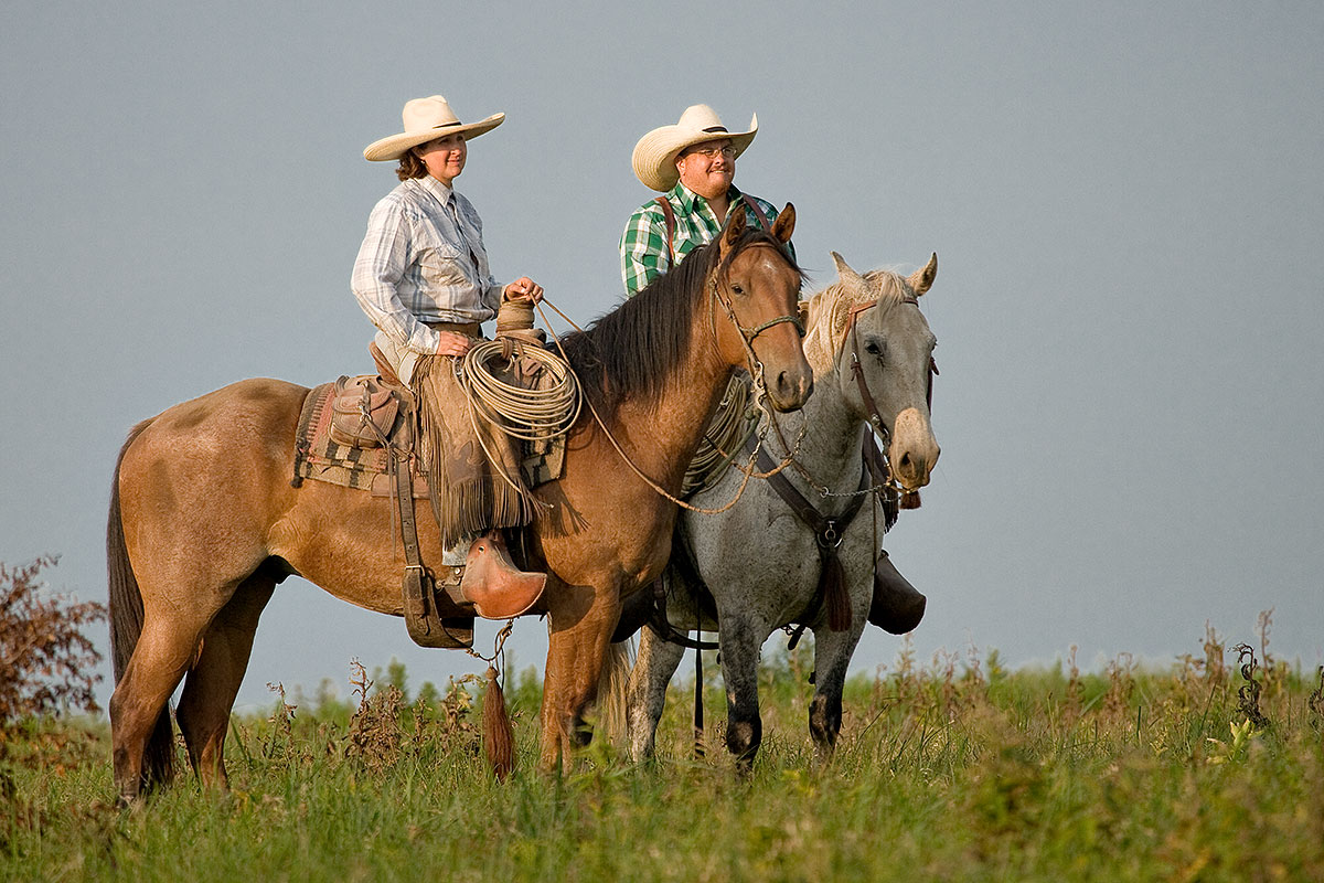 Gwen and Josh Hoy at the Flying W Ranch