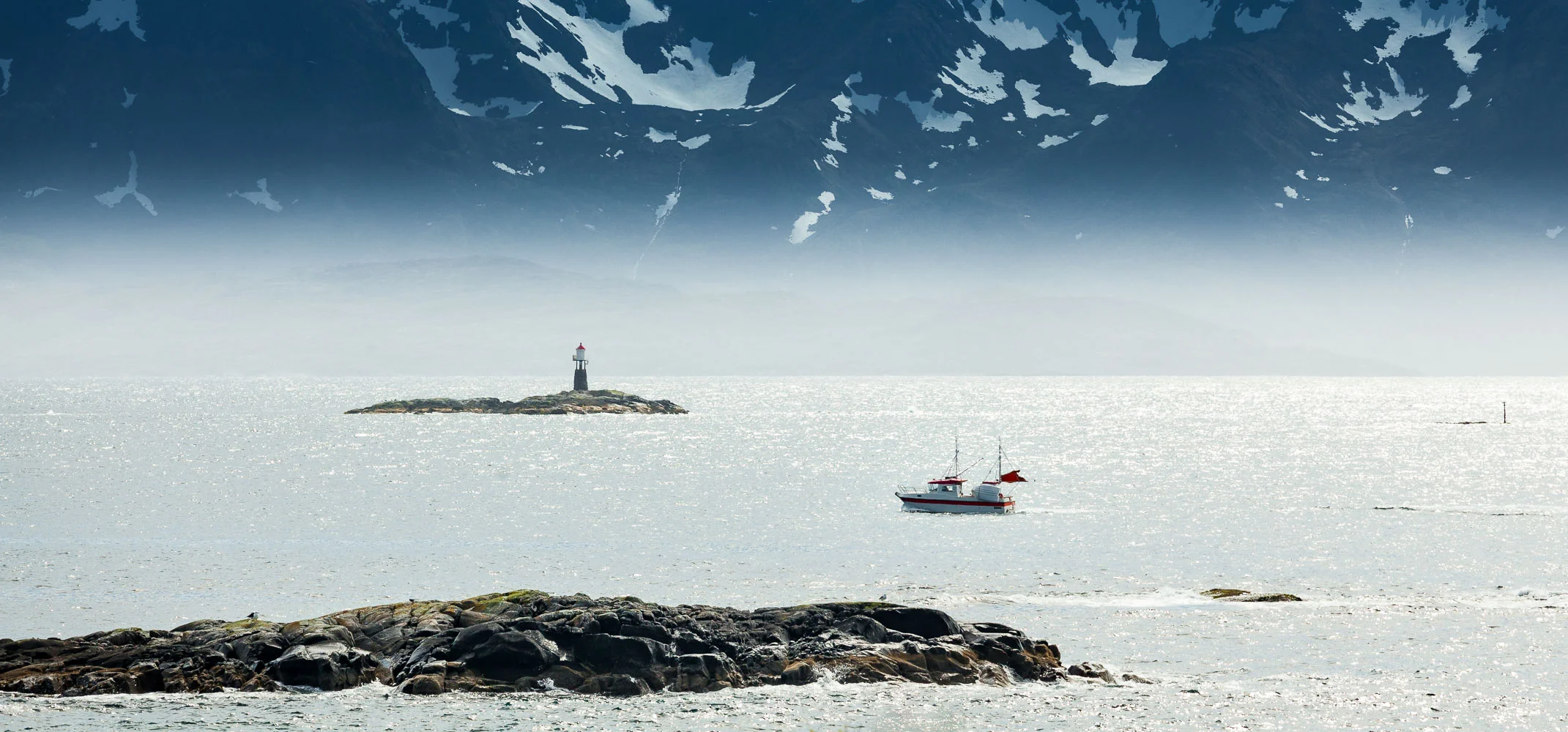 Copy of Grytøya (Vesterålen) as seen from Skrolsvik - Senja - Troms -