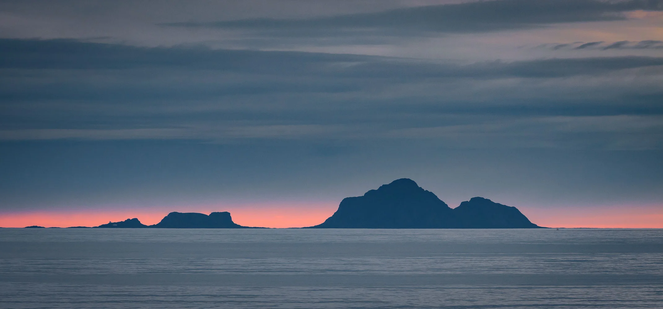 View of the Vesterålen from Austvågøya-Lofoten