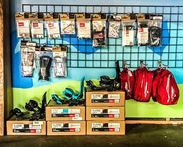 Stocked and Loaded with Spark R and D Splitboard parts and bindings. Curious about Splitboard packages? Stop by, call, or message us about full packages and save !