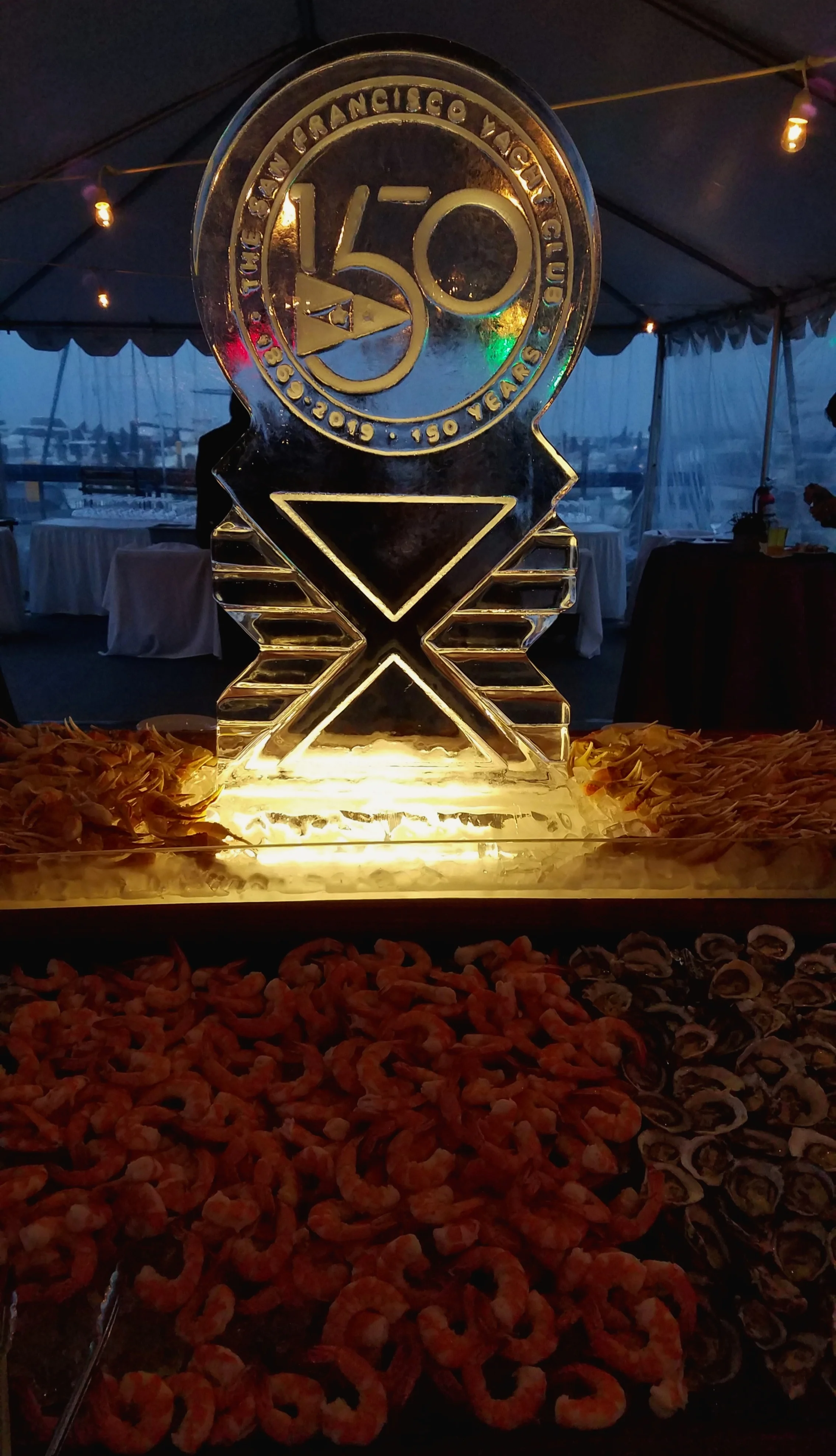 The 150 year anniversary celebration at the club was fabulous, especially the seafood buffet