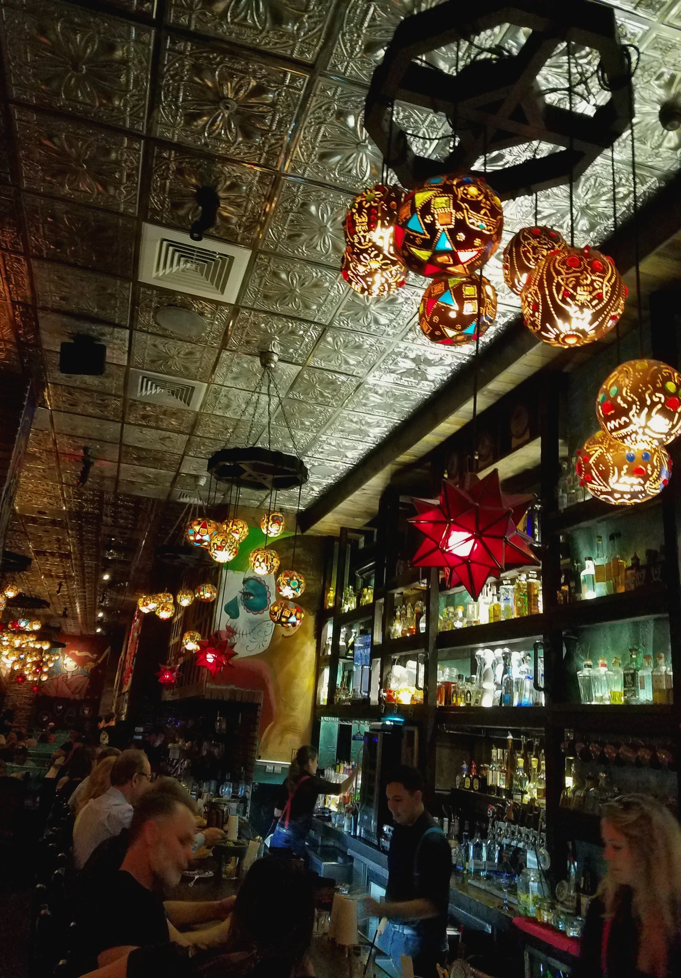 Calaveras Cantina has an amazing selection of fairly priced tequilas, a great happy hour & fabulous decor…plus, you can take your boat/tender to the restaurant! www.calaverascantinas.com