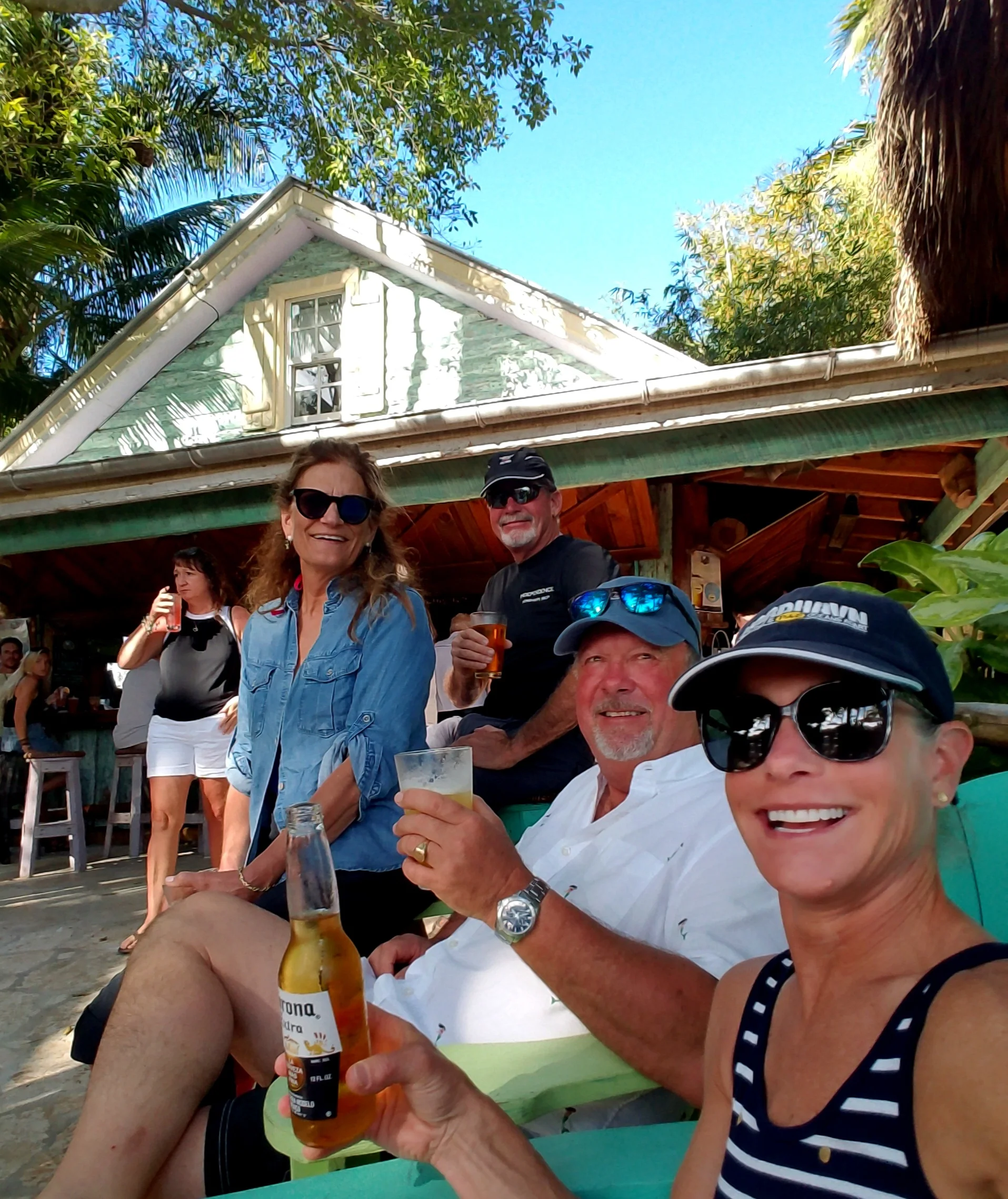 Close to the Jupiter Lighthouse is Guanabanas with tons of outdoor seating and music too. Larry, Kappy and Mark Reed and myself. www.guanabanas.com