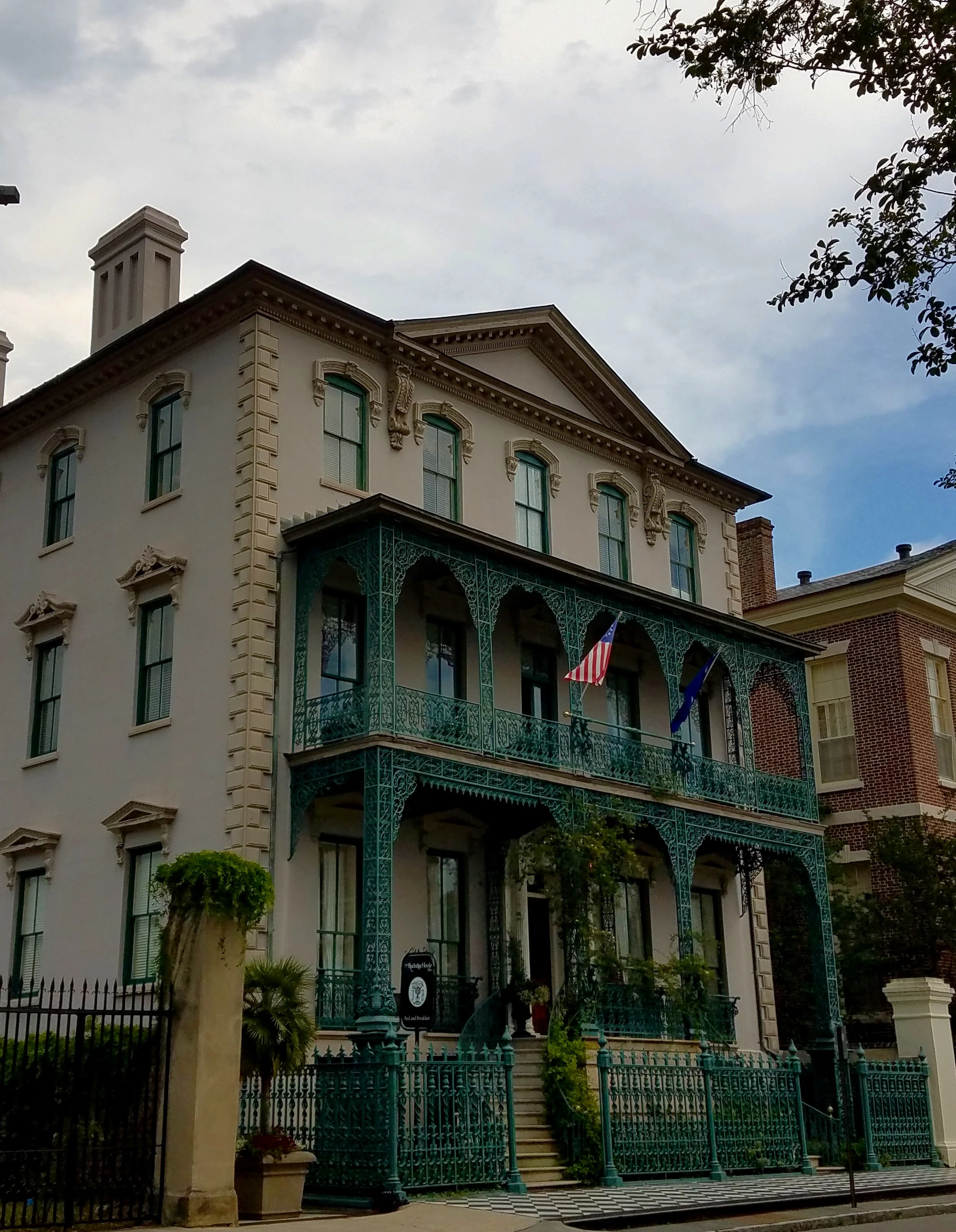 The amount of wrought iron displayed around your home was in direct proportion to your wealth and therefore status.