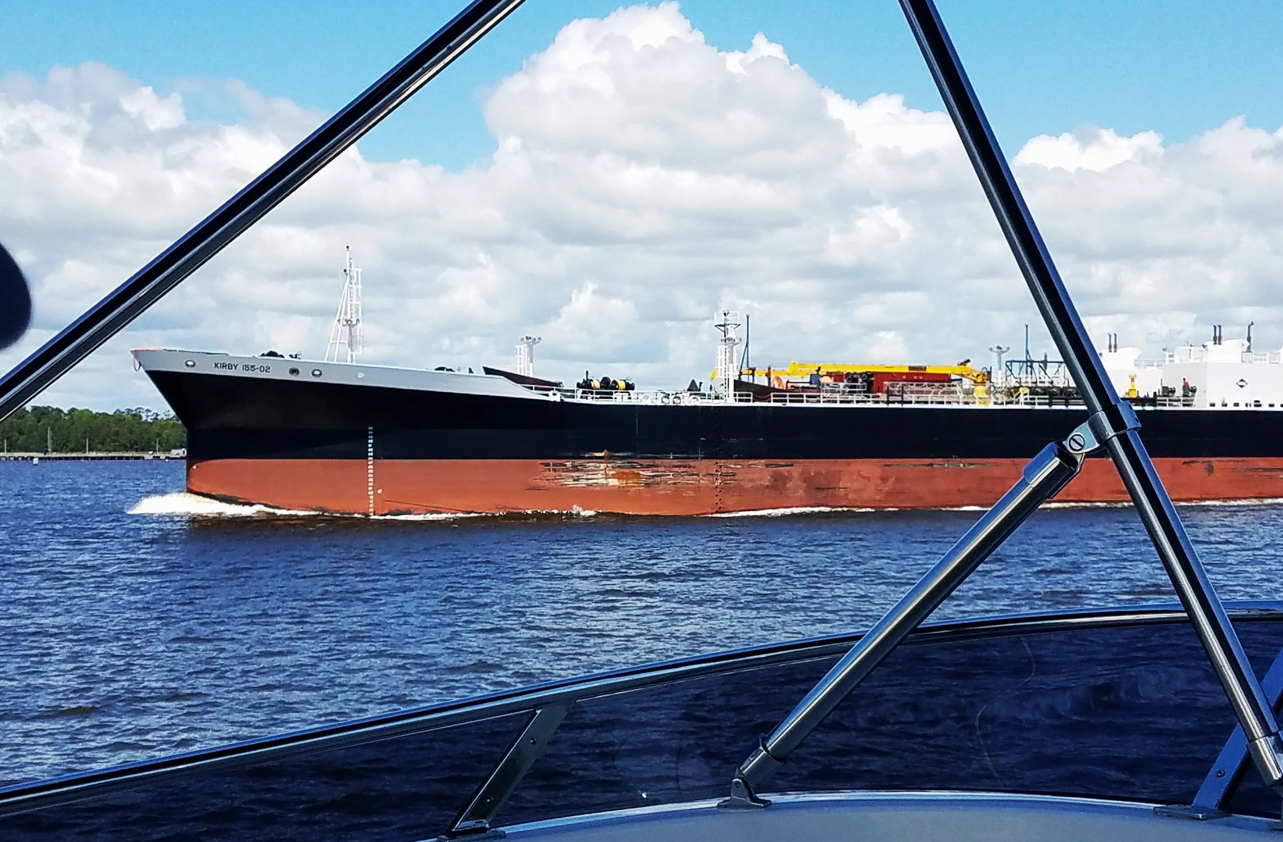 More traffic. This time we make room for the ‘Kirby’ in the shipping channel