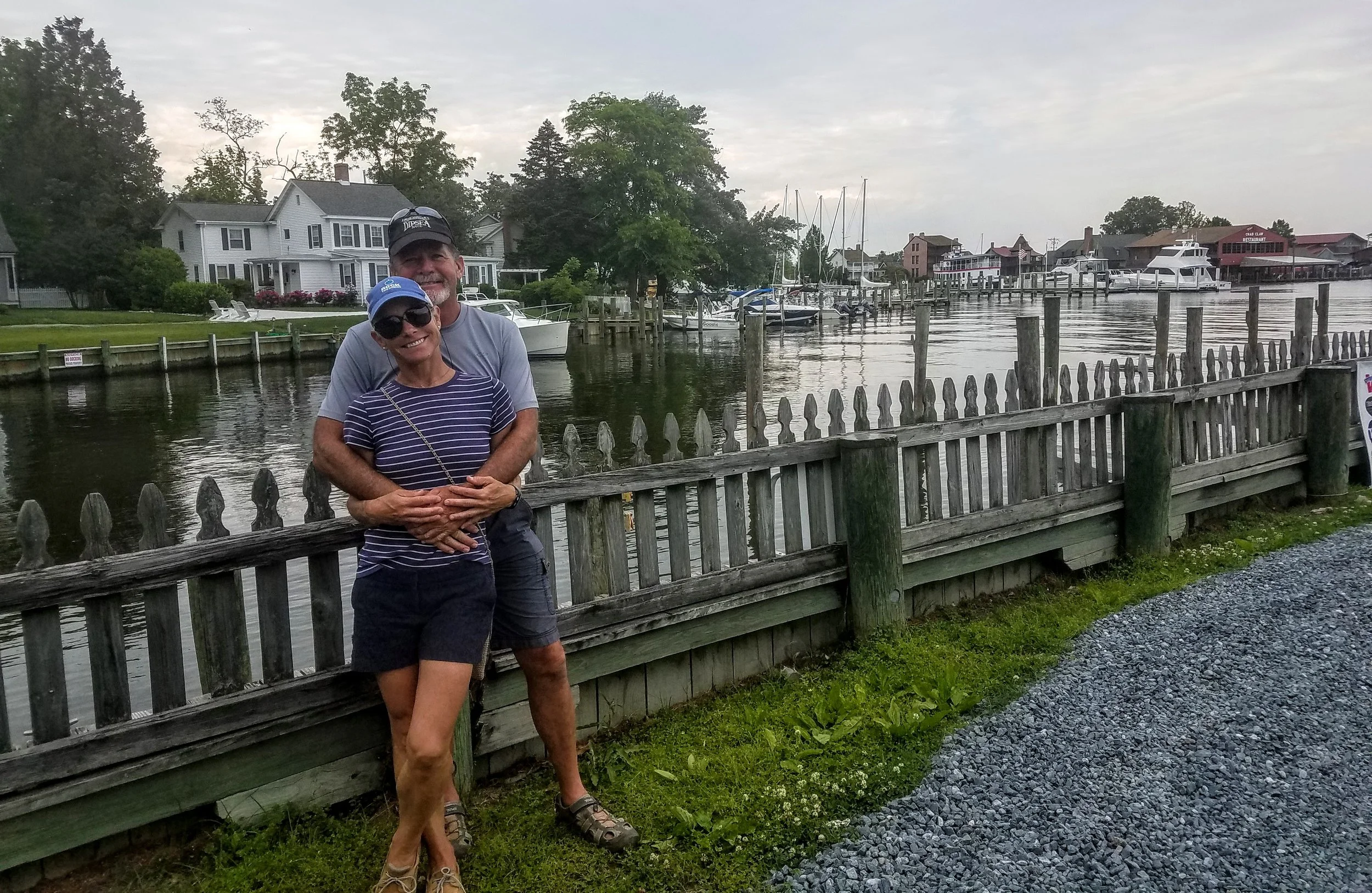 In front of one of the channels off the little harbor of St. MIchaels. Photo by Keith Hennessey