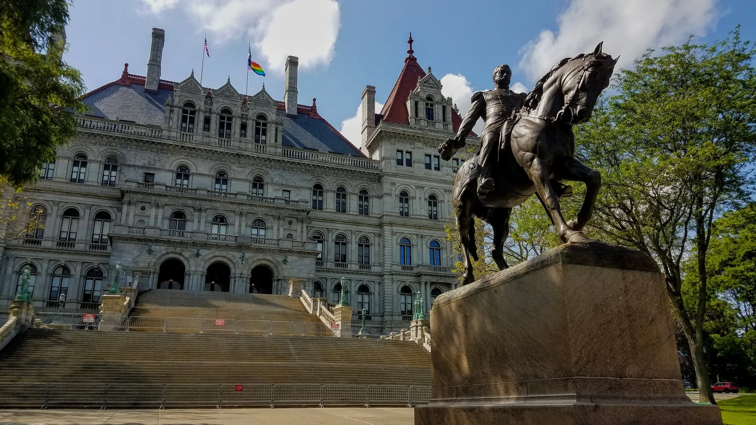 Albany is the state capital of New York. This is the State Capitol Building built in 1868