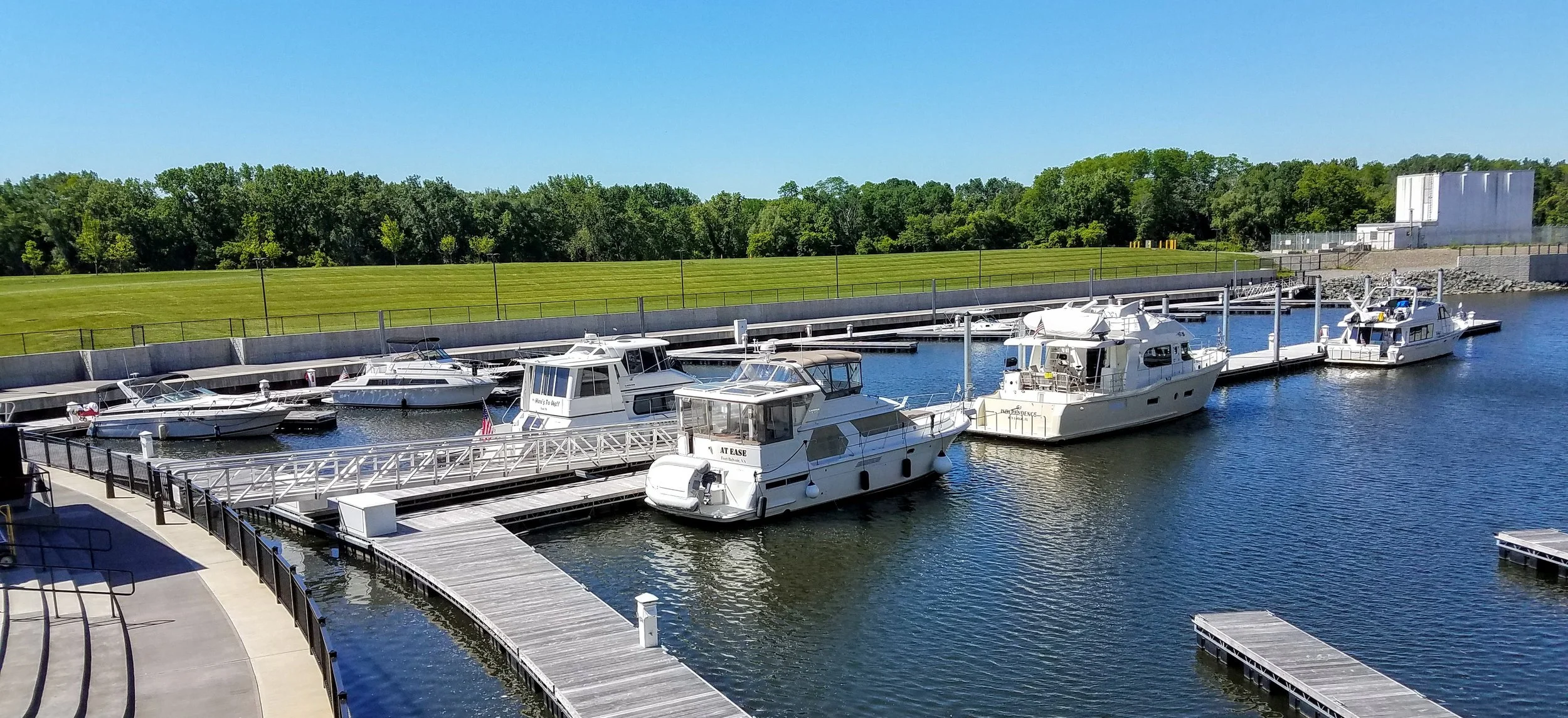 Our overnight spot at the Mohawk Harbor Marina in Schenectady, NY