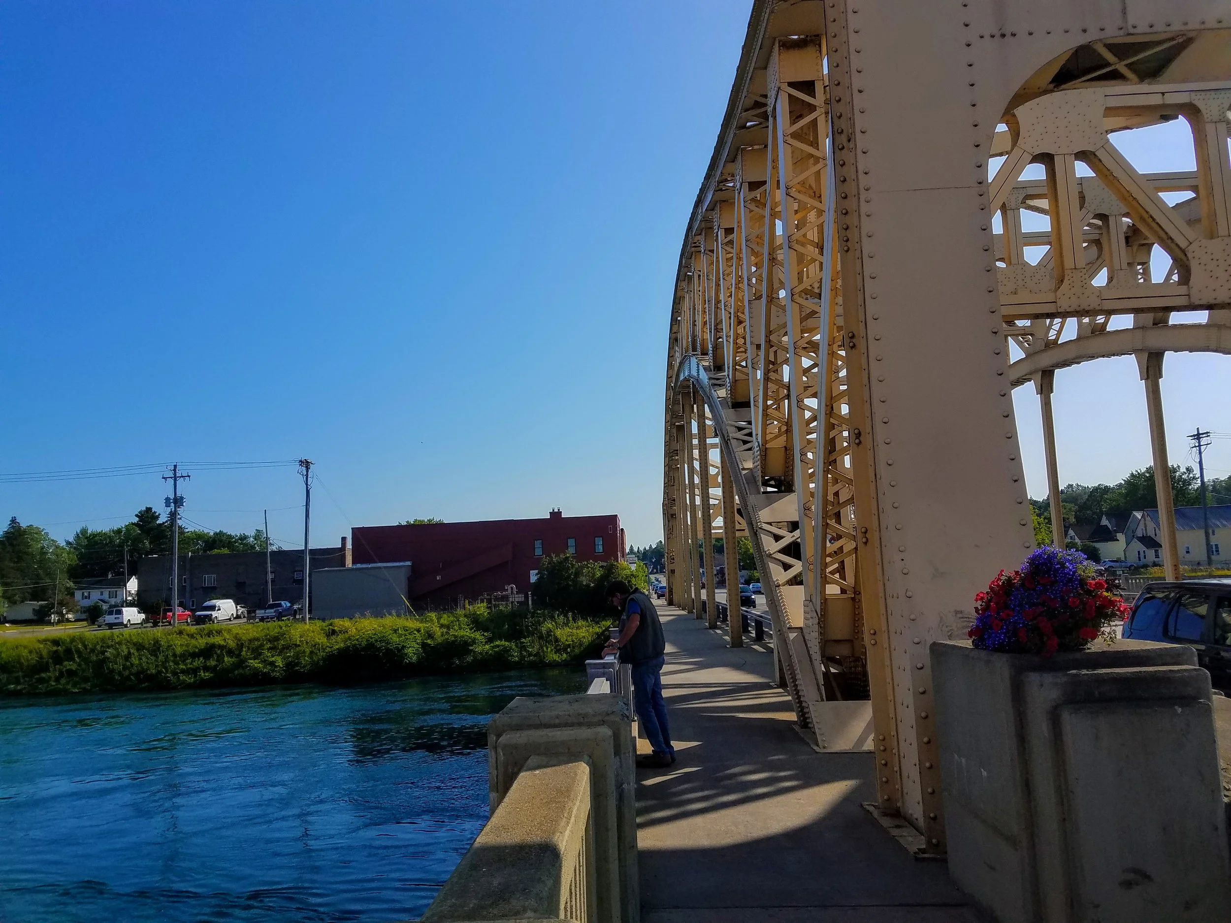 The canal and one of the bridges as it looks now