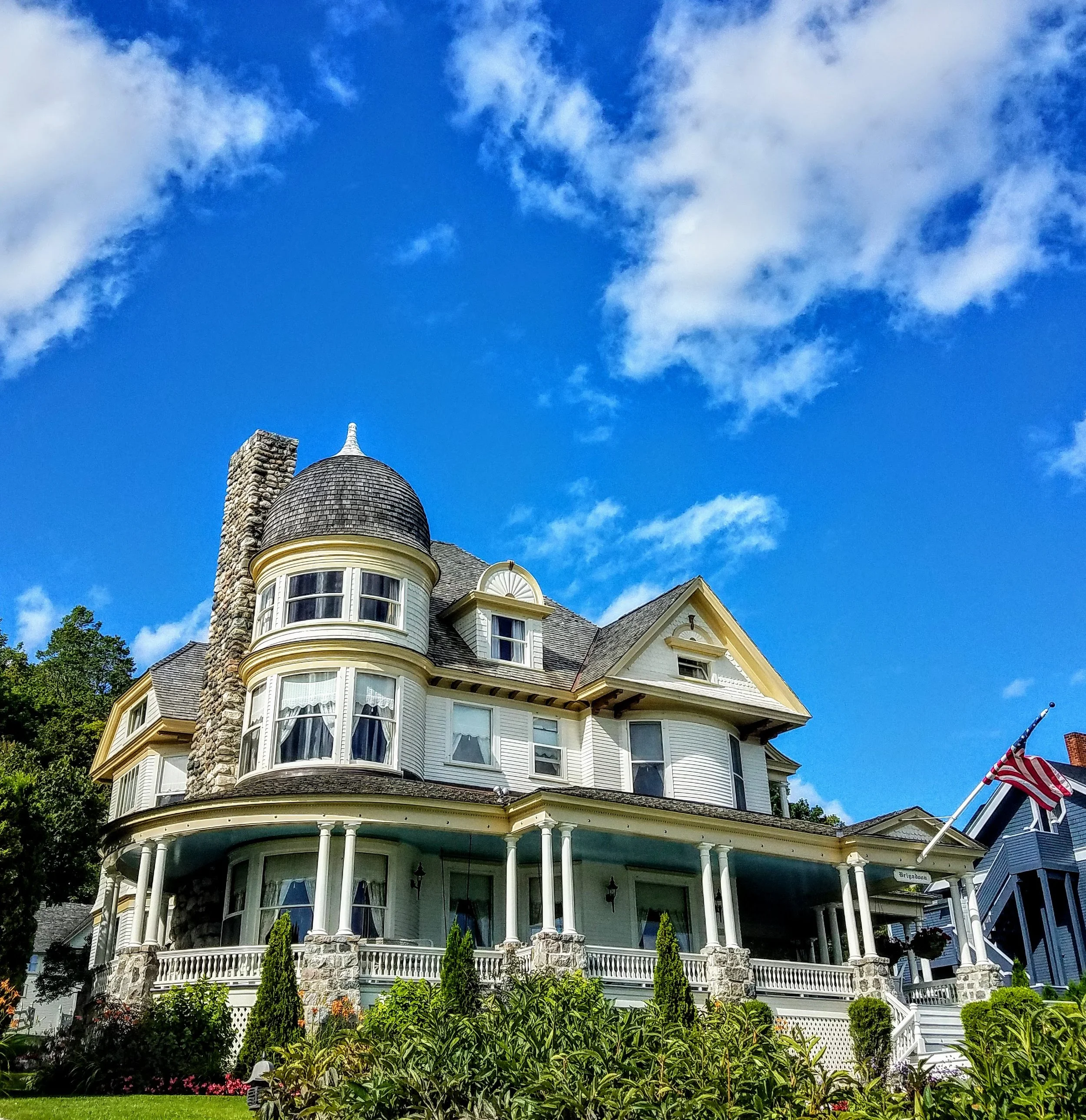 Another beautiful home in front of the harbor
