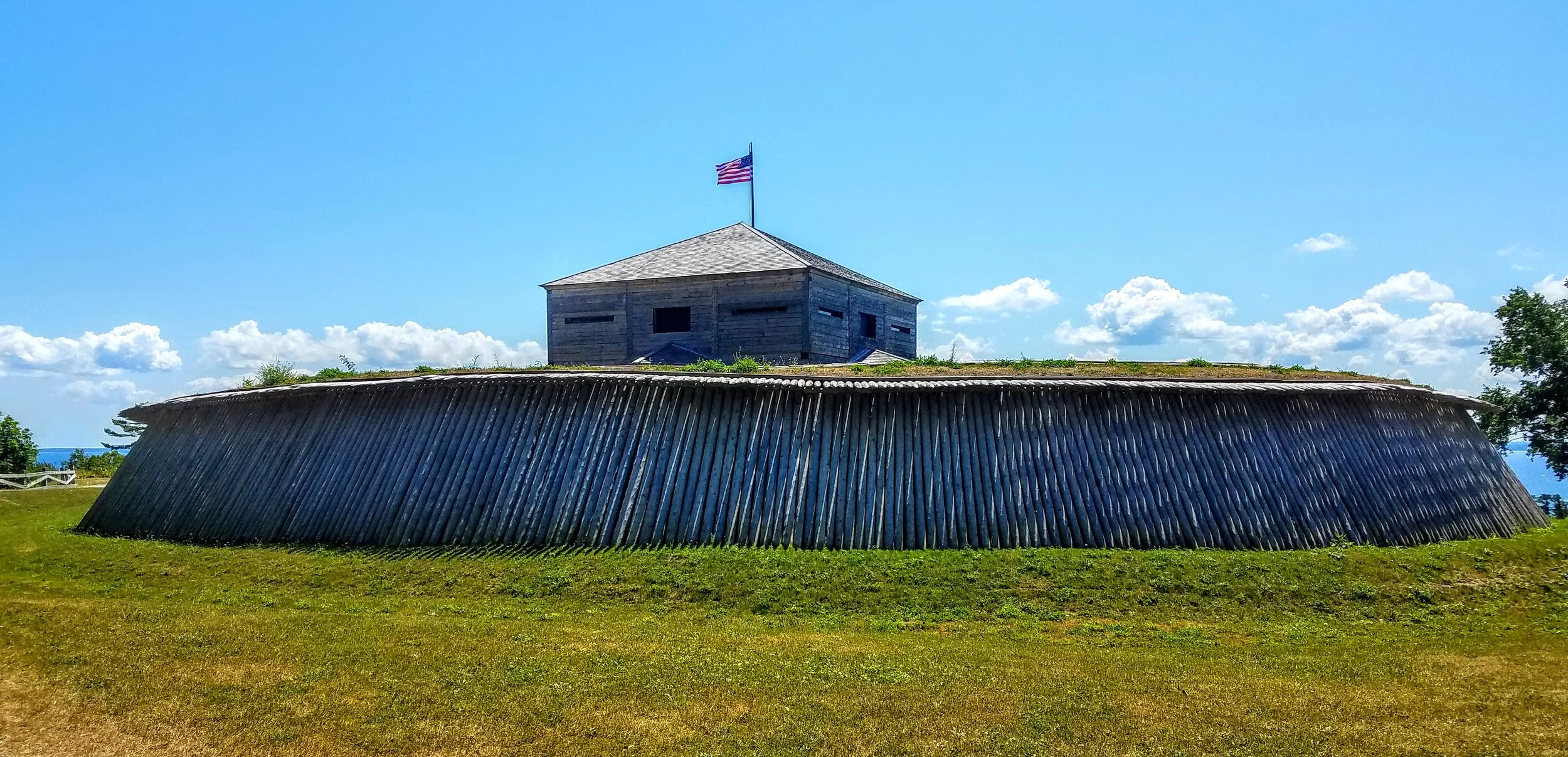 Fort Holmes is at the top of the island. This is a restoration. The original was built in 1812