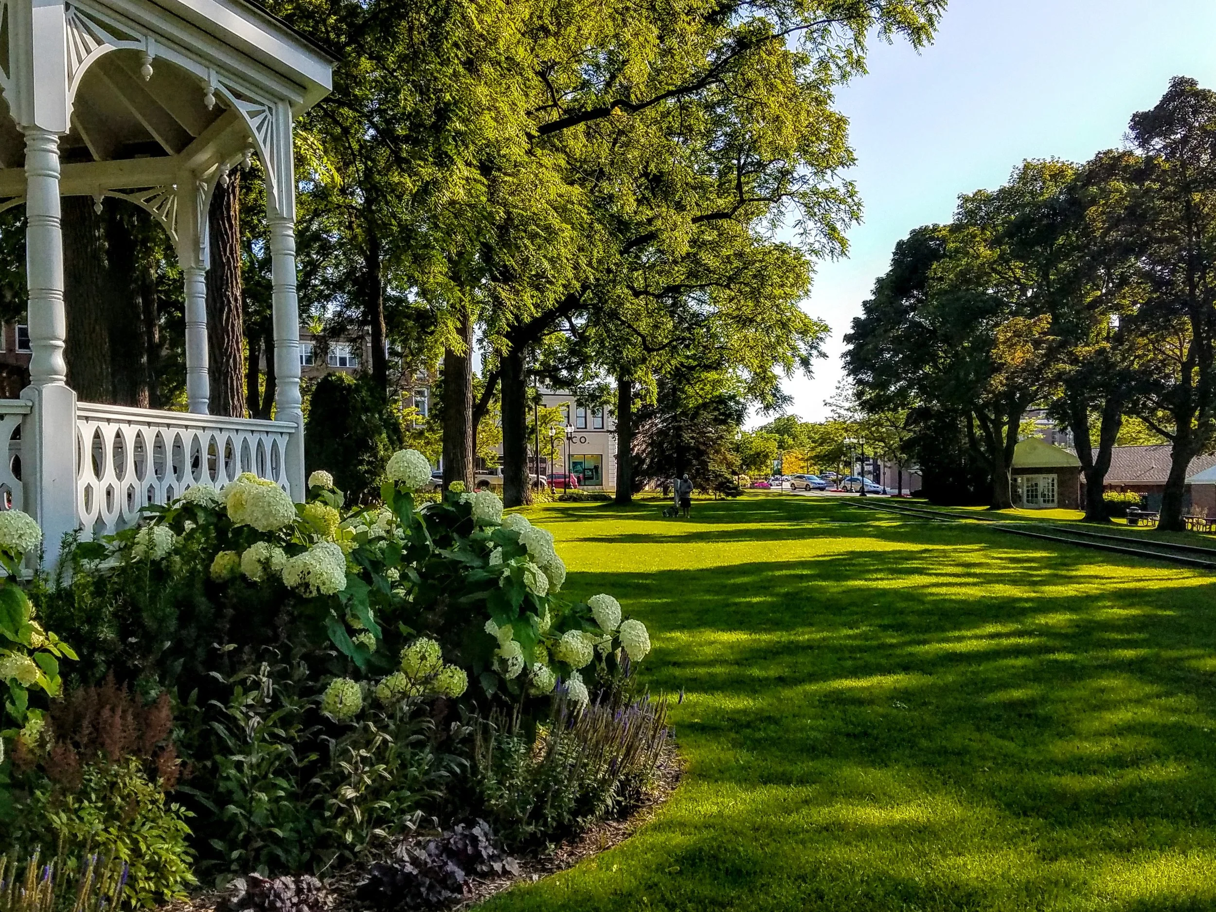 The old railroad (non operational) still runs through this beautiful park in Petoskey