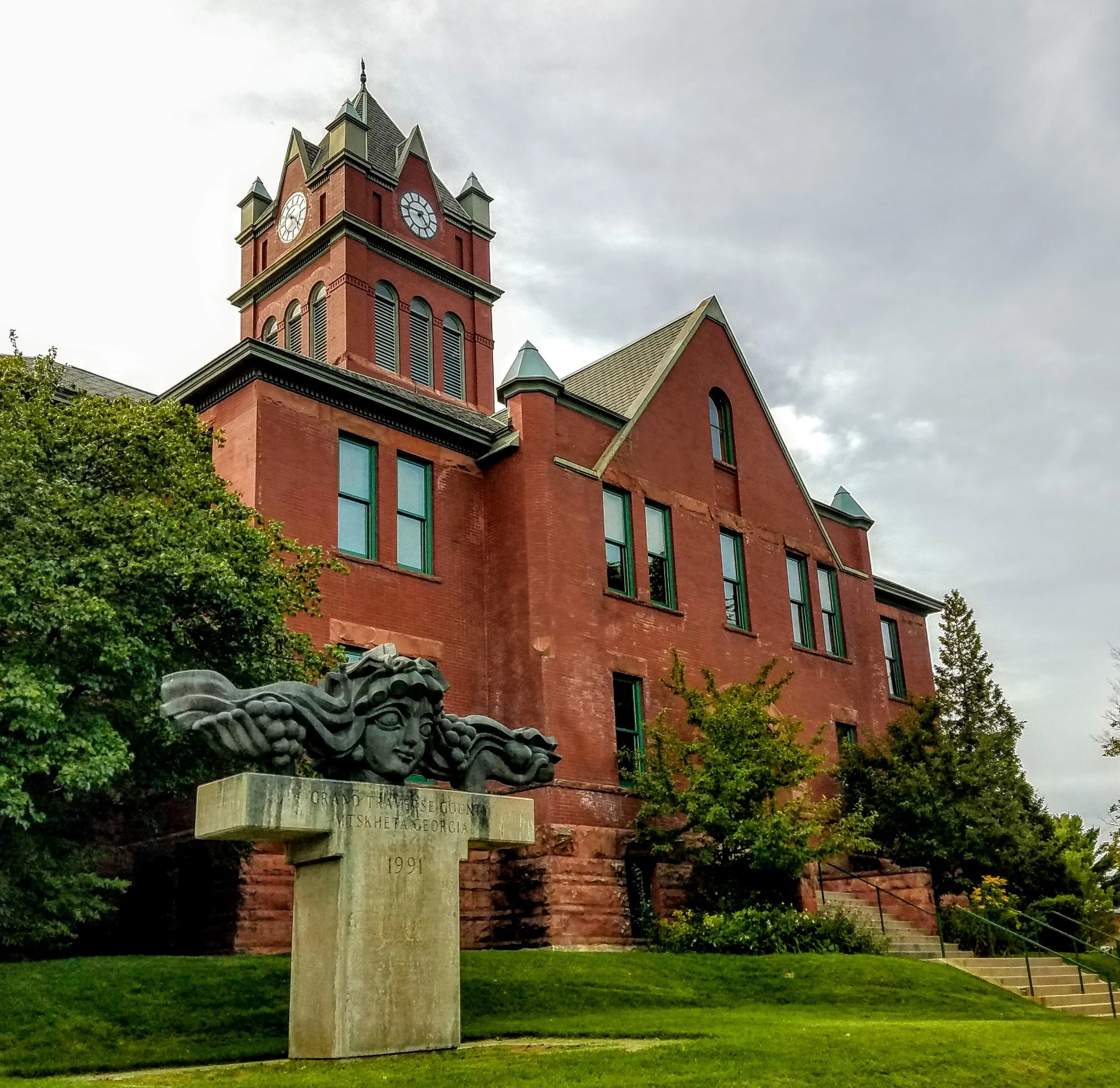 The Grand Traverse County Courthouse built in 1854