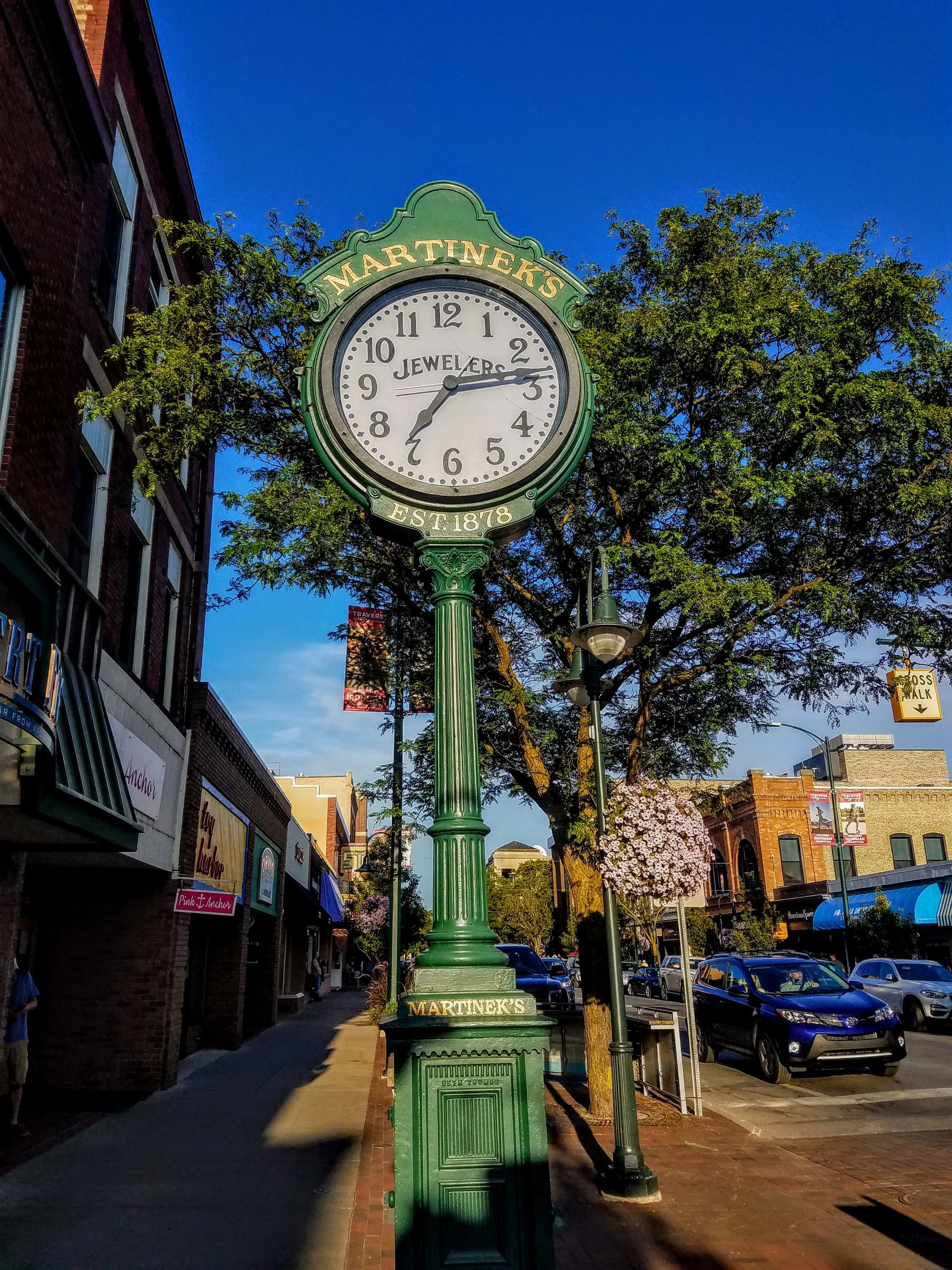 My favorite old city clocks on Front Street