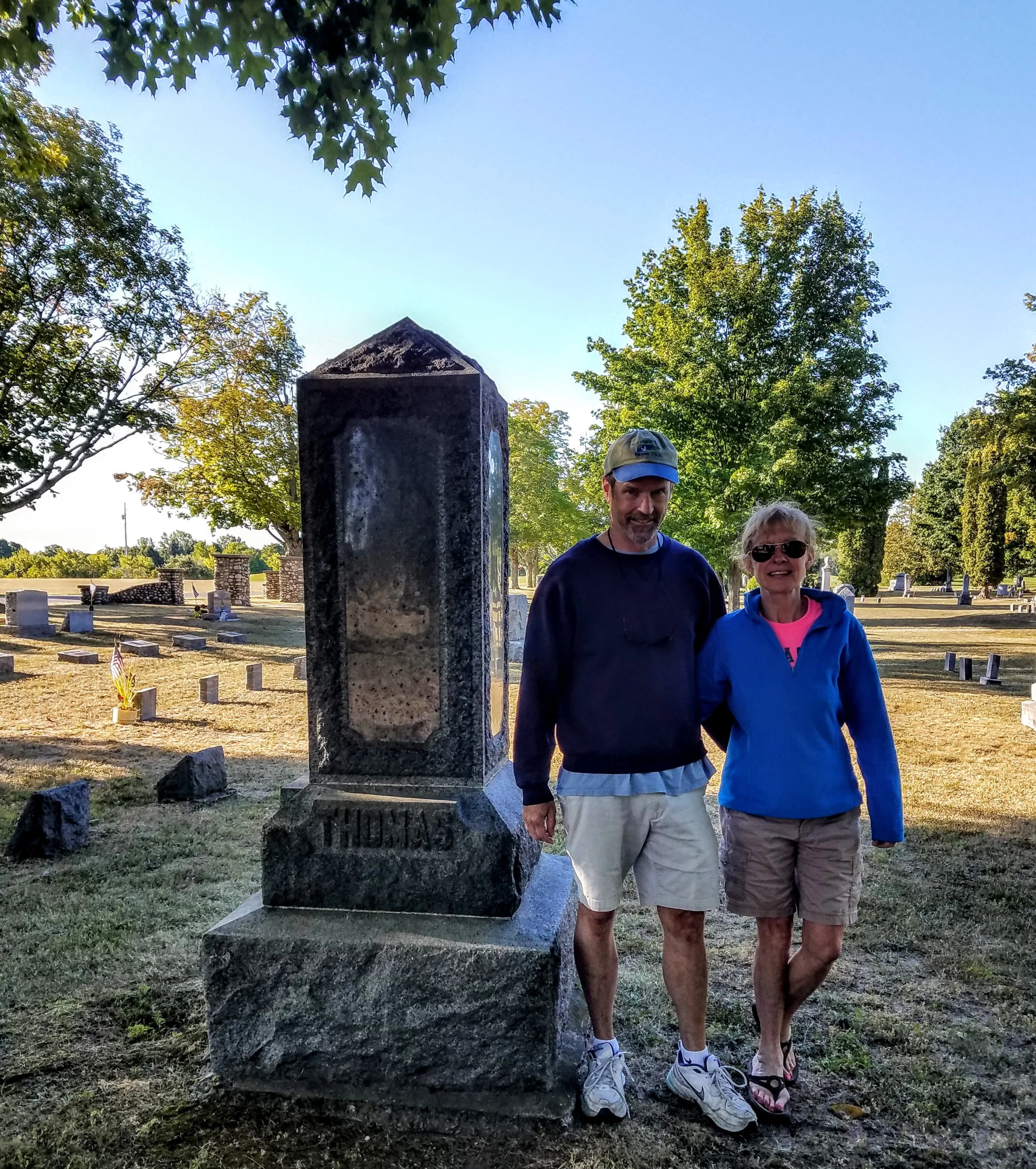 Ken’s family has been in Northport since the mid 1800’s. This is the Thomas’ family resting place…there are more family members on the other side of the grounds.