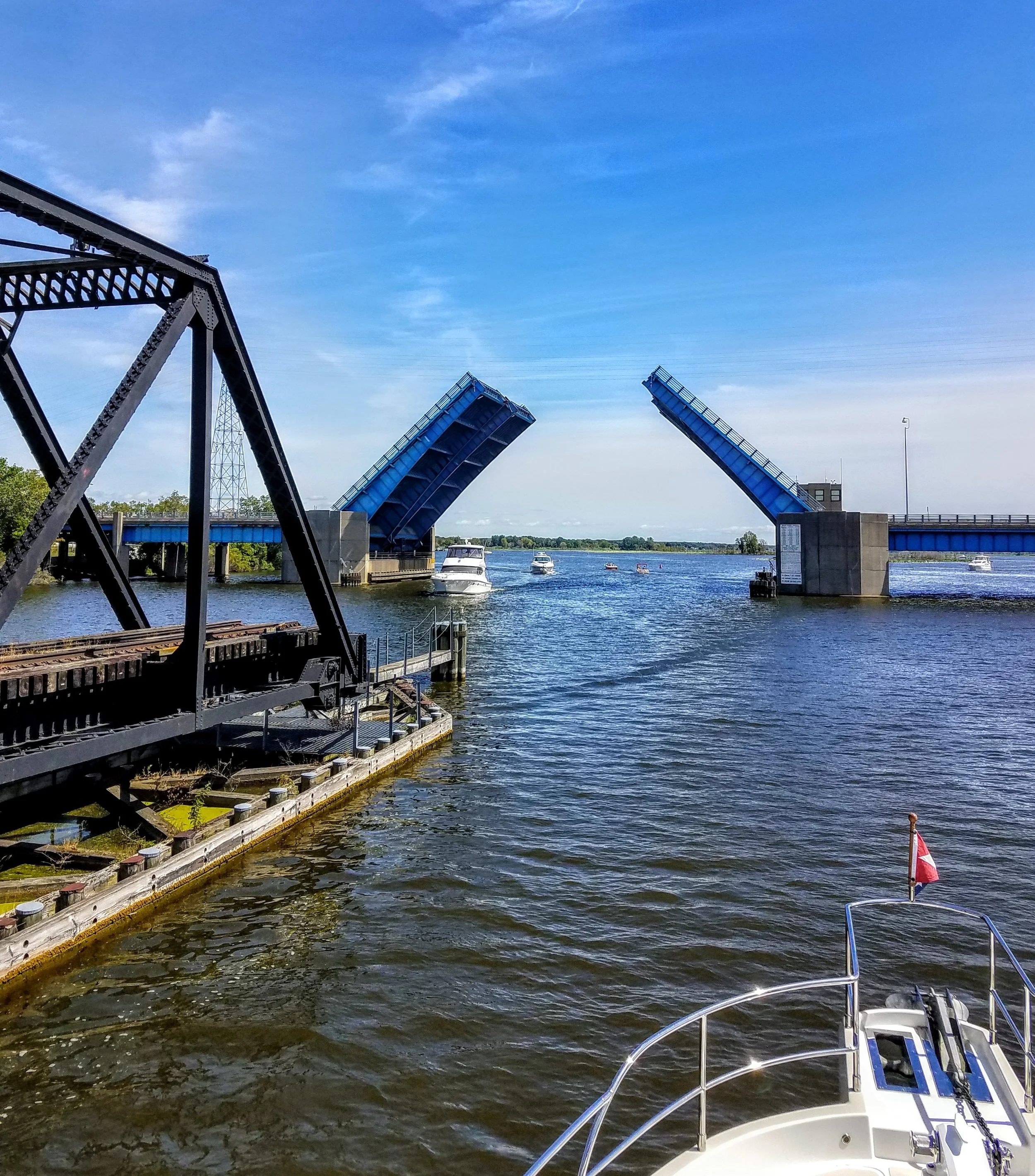 U.S. Hwy 31 bascule bridge heading to Grand Isle Marina…don’t forget to call for an opening or you will sit there all day!