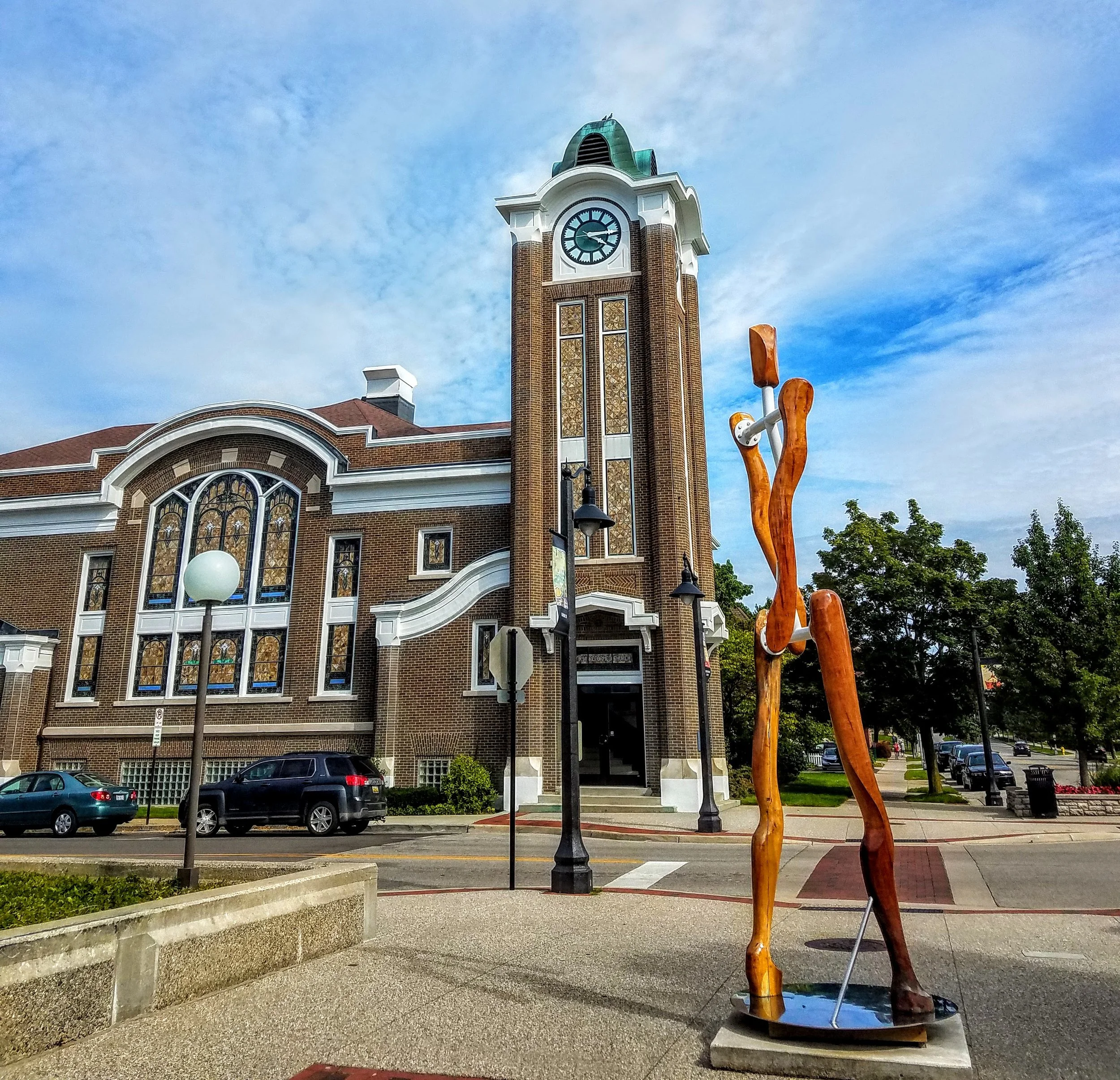 Religion and art…The First Reformed Church has quite the history, as seen below…