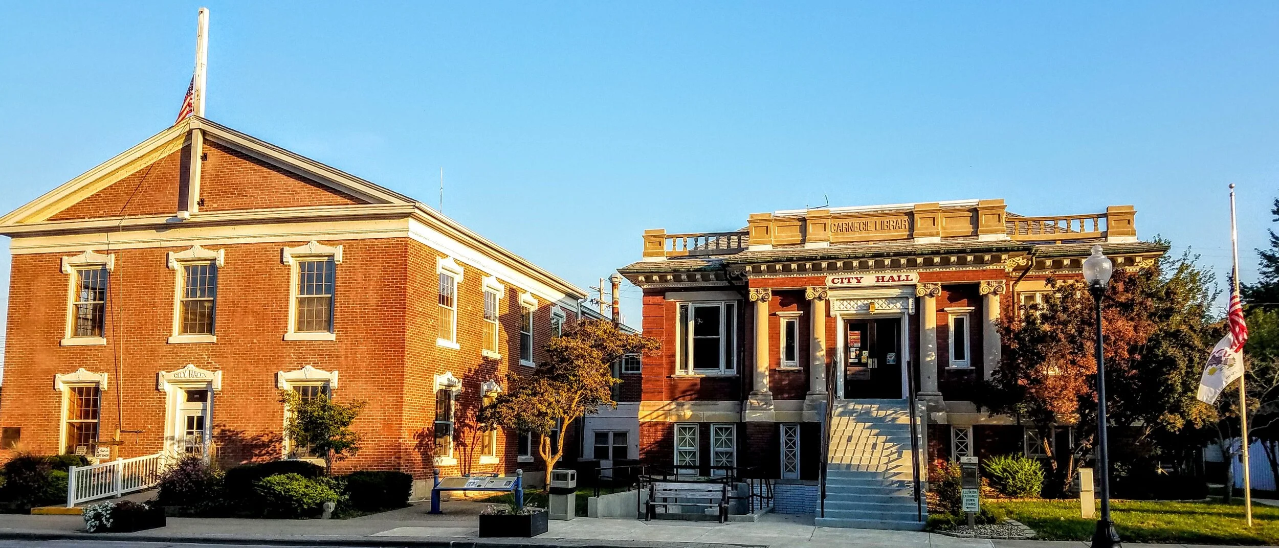 Lincoln spent time in this town as well at the courthouse on the left