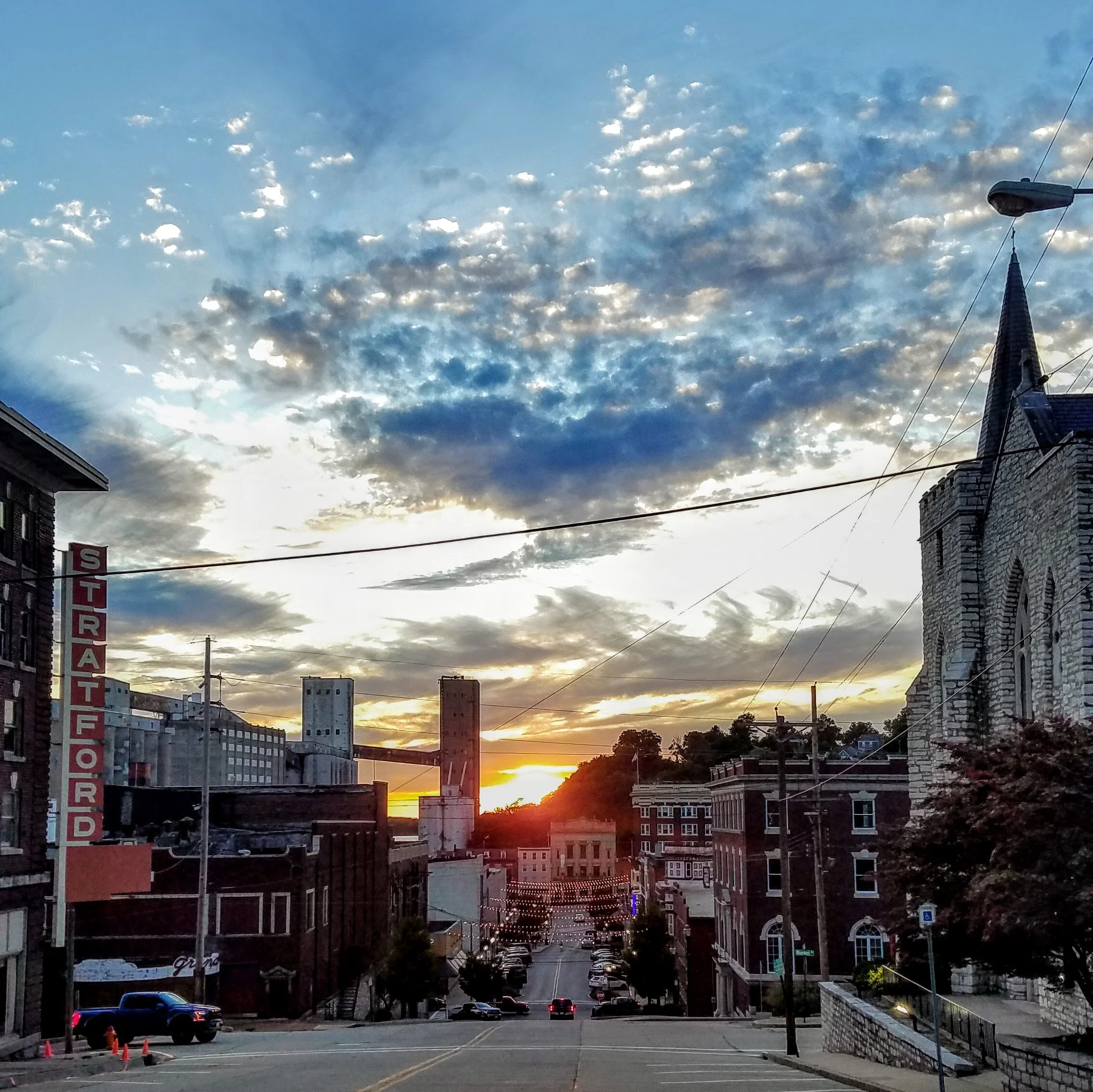 Wandering the hills of Alton at sunset