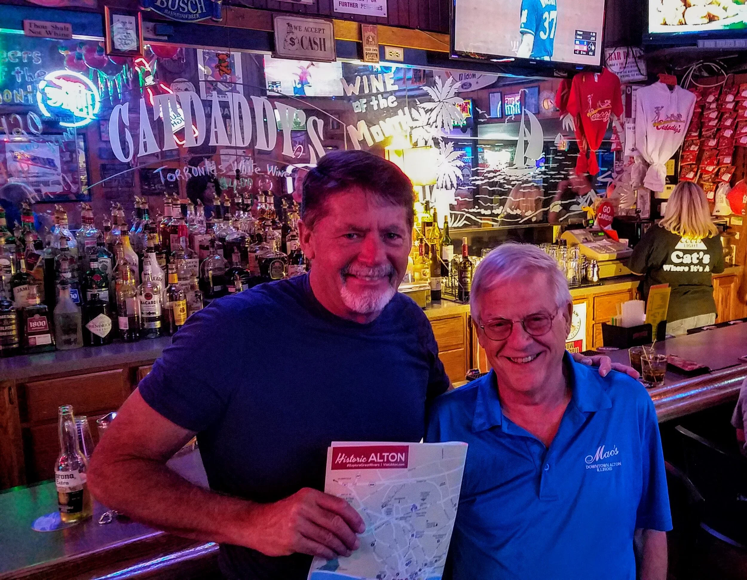 Catdaddy’s is a great place for a cold one. We were so fortunate to meet Alton’s town historian Don Huber and get a list of ‘don’t miss’ sites to see.