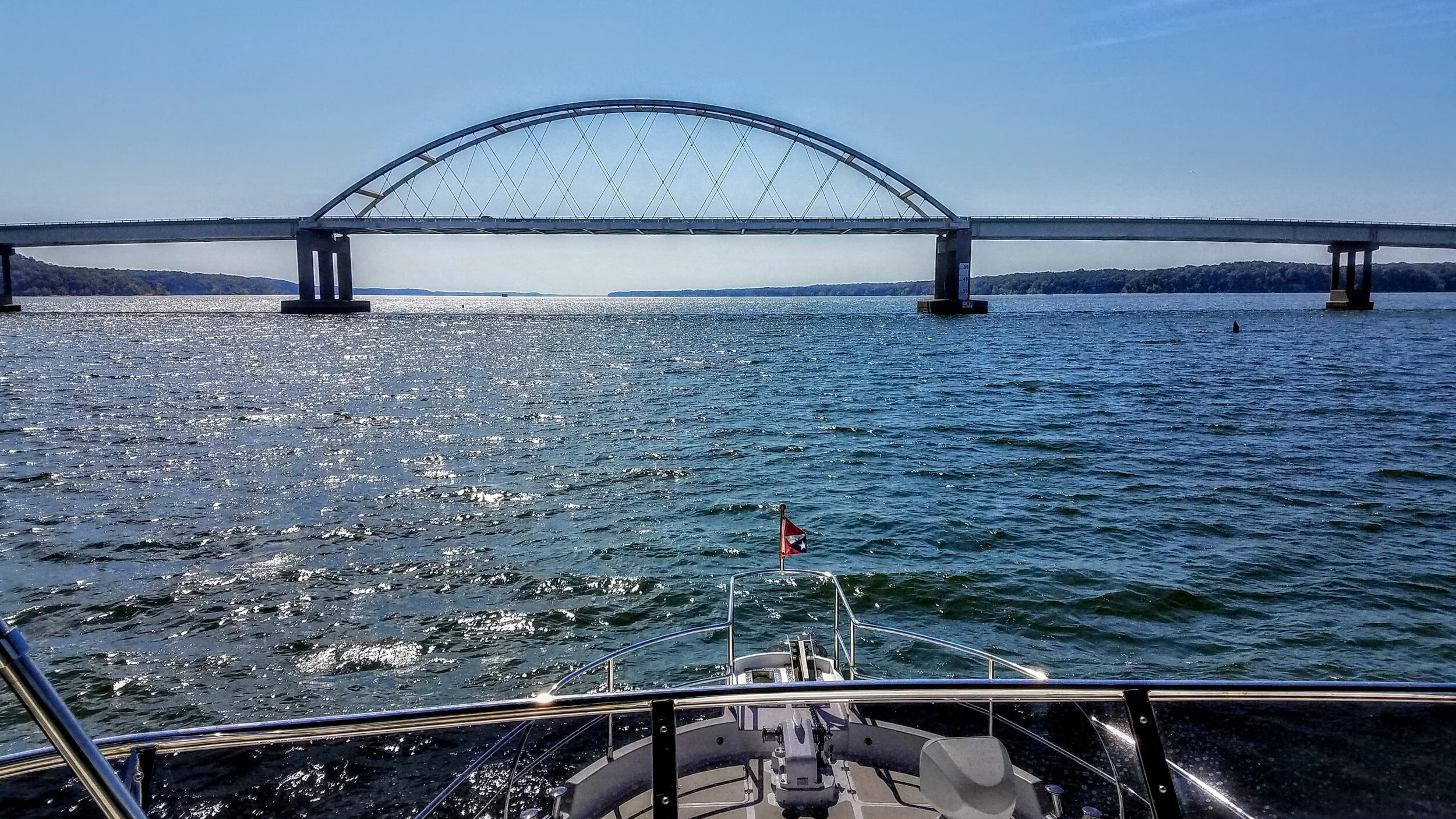 Eggners Ferry Highway Fixed Bridge on Kentucky Lake, TN - The Land Between The Lakes