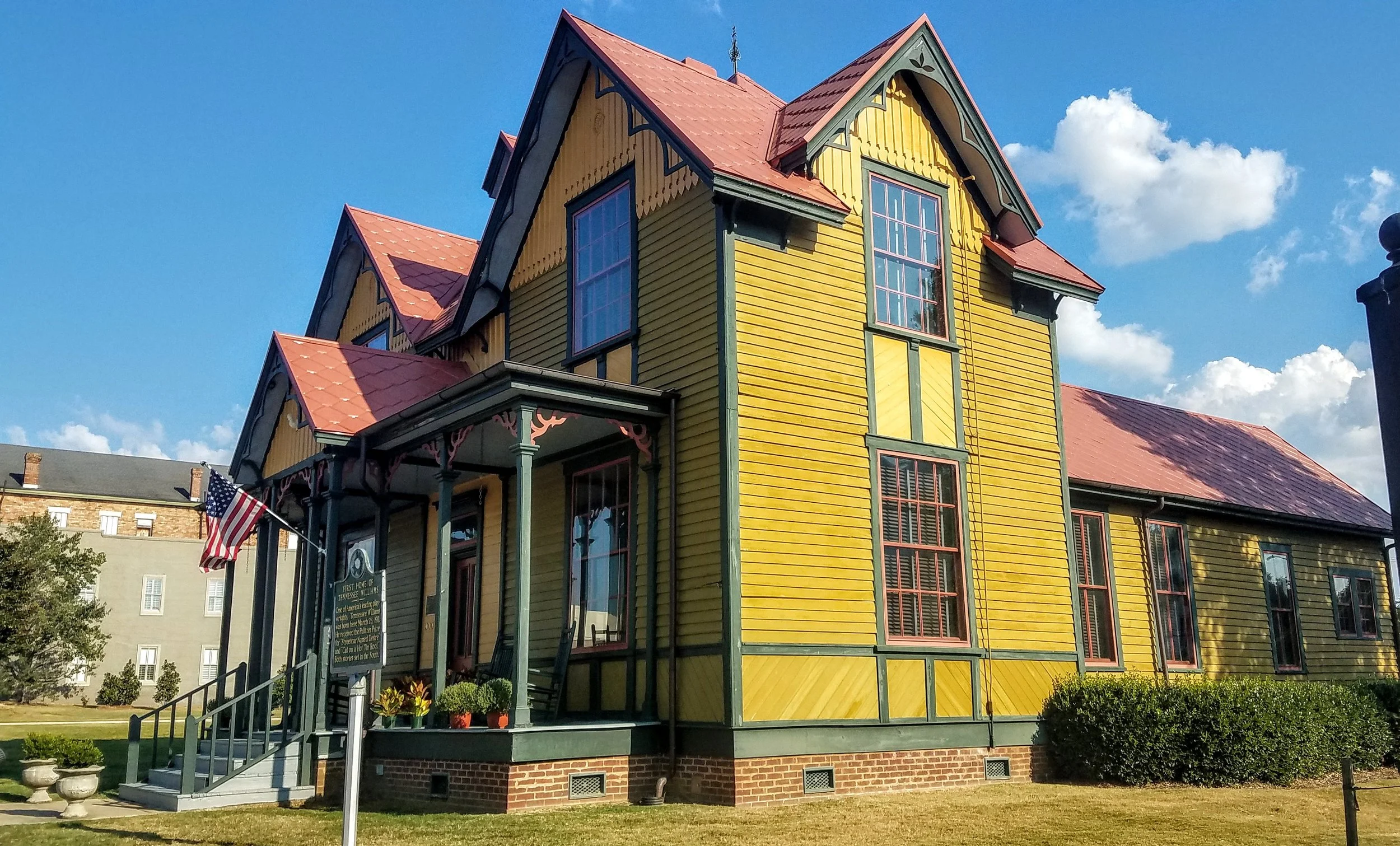 The childhood home of playwright Tennessee Williams in Columbus, MS