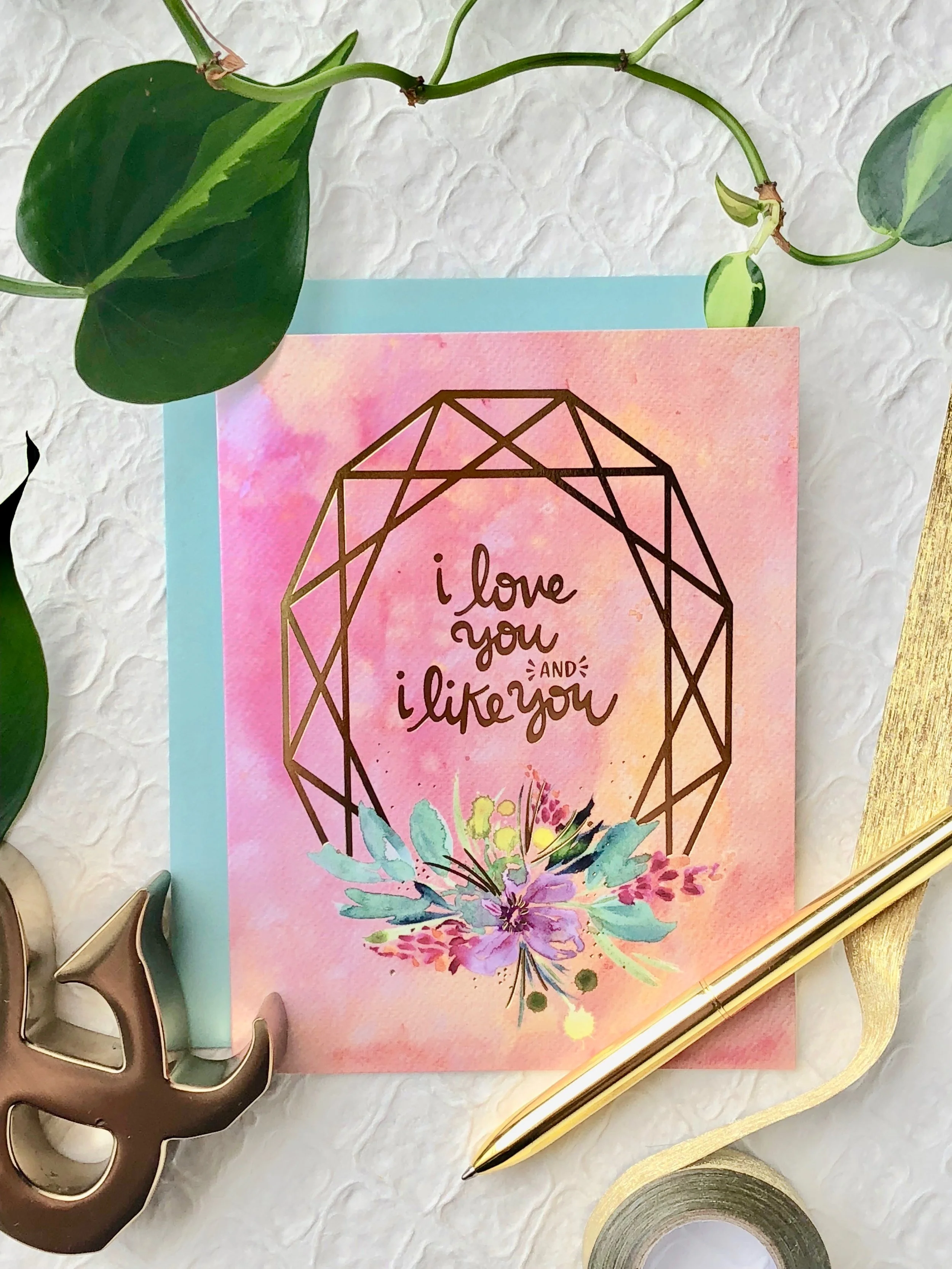 I Love You and I Like You Card