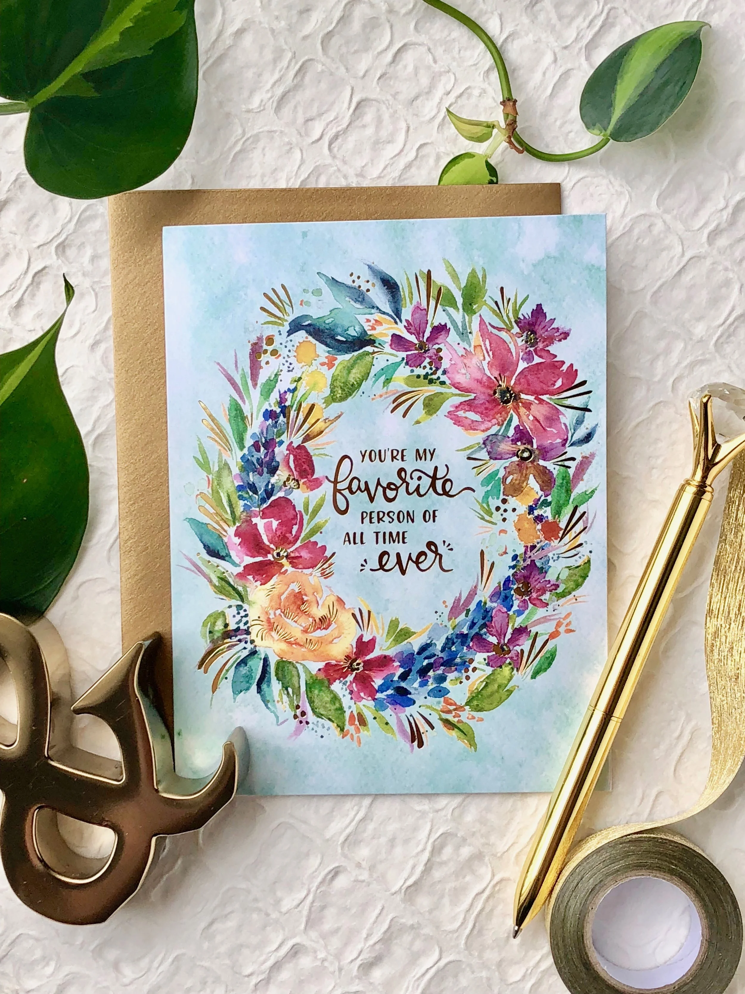 Favorite Person Of All Time Card