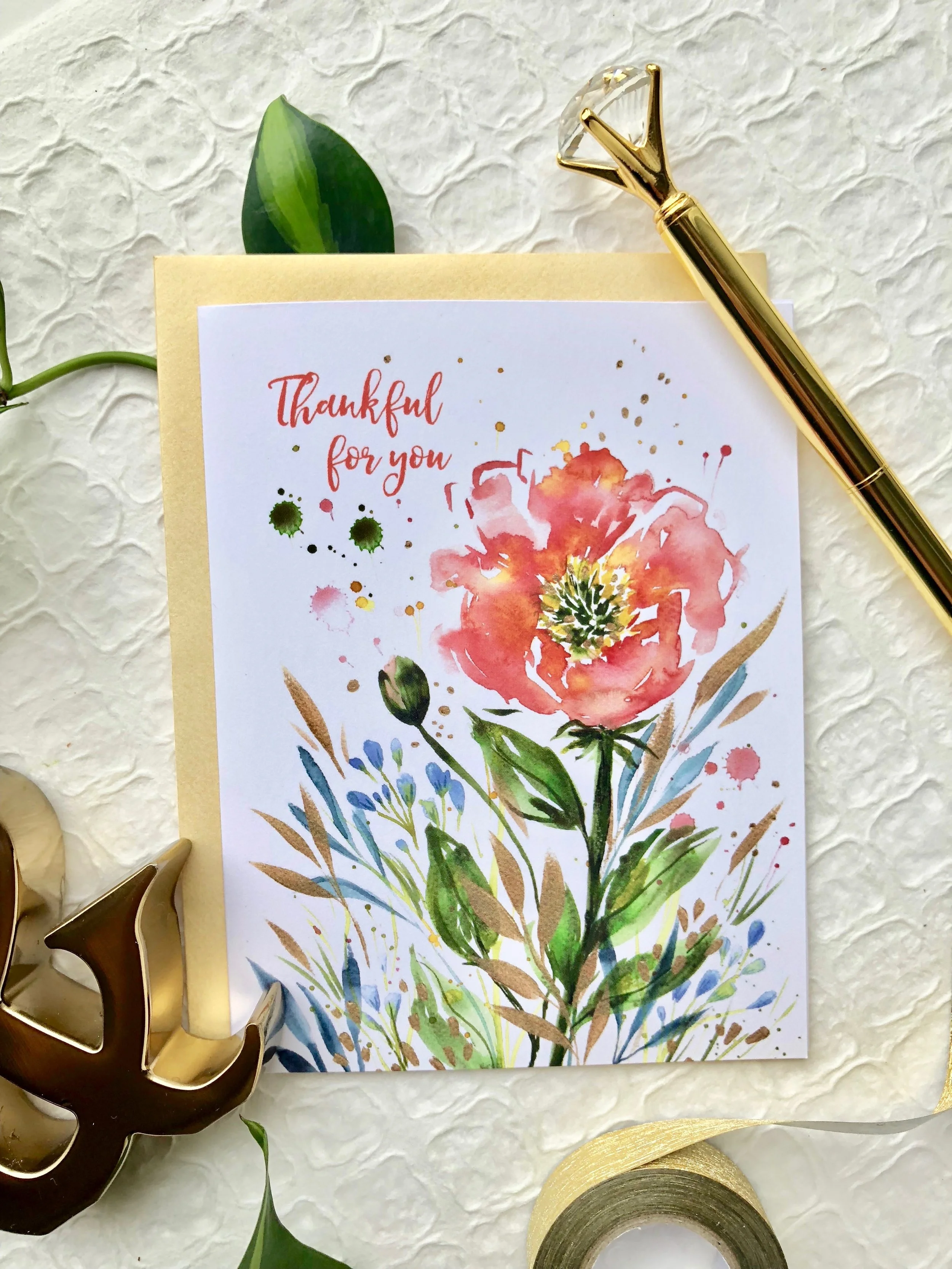 Thankful For You Card