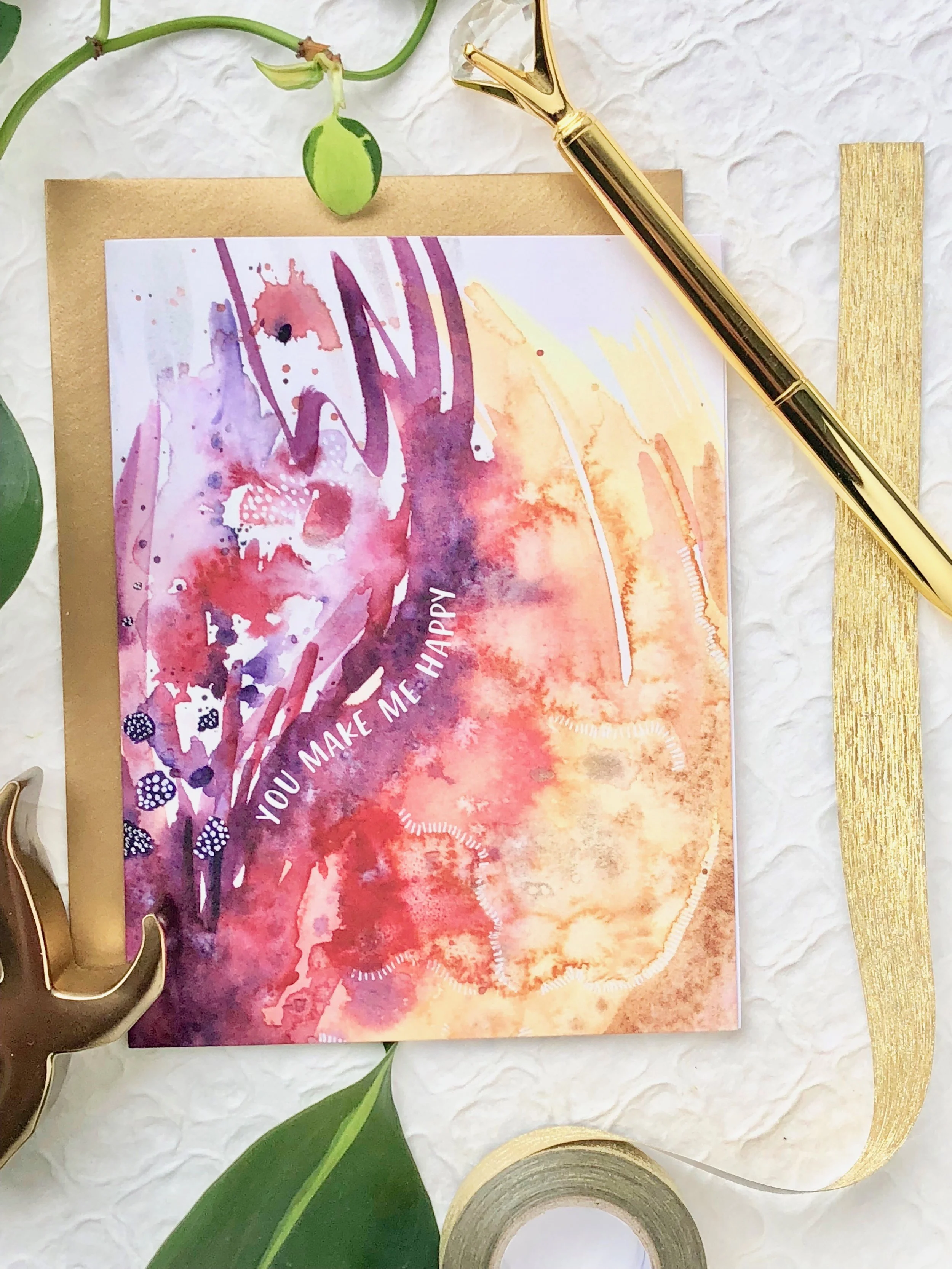 You Make Me Happy Card