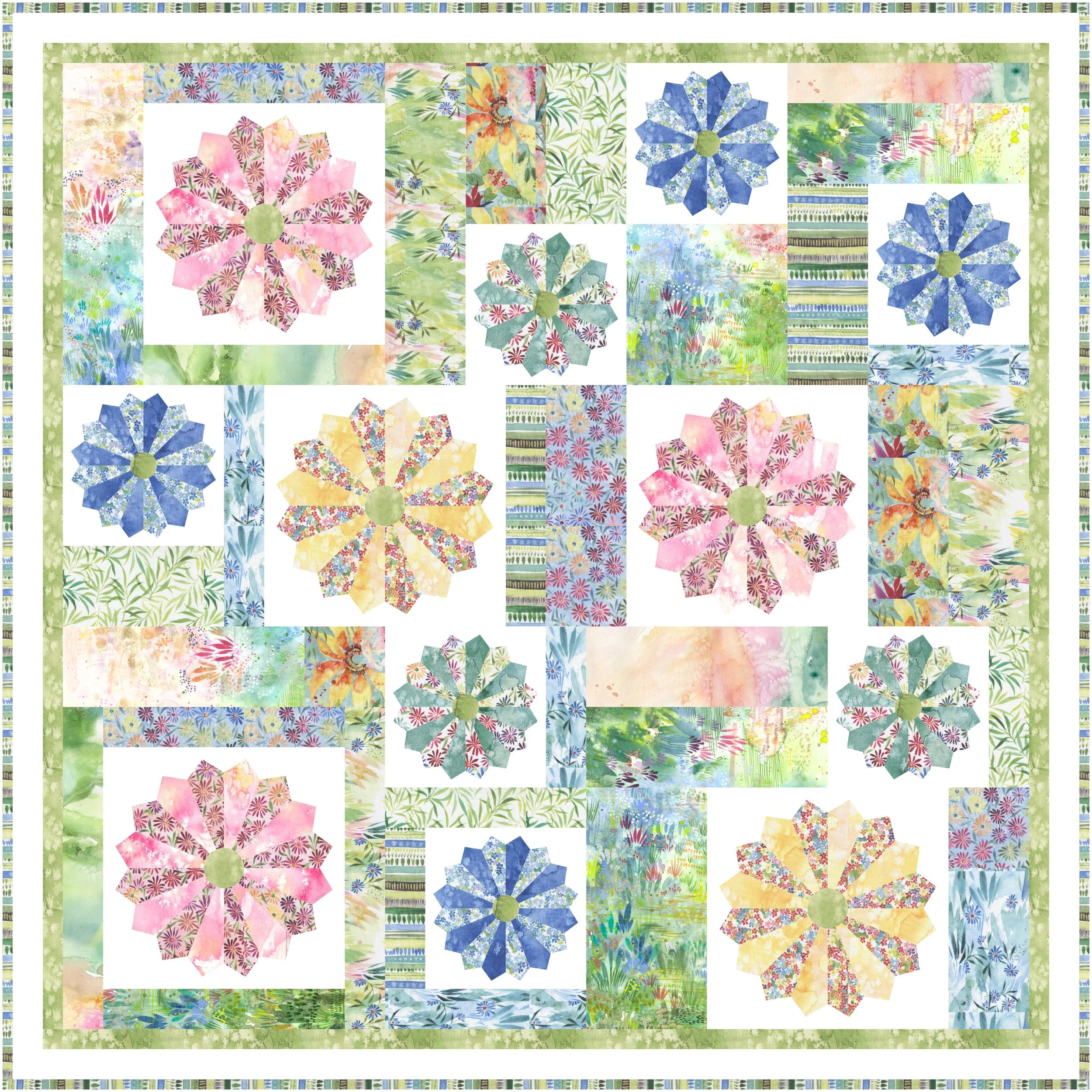 Fleur, Quilt Pattern (PDF)
