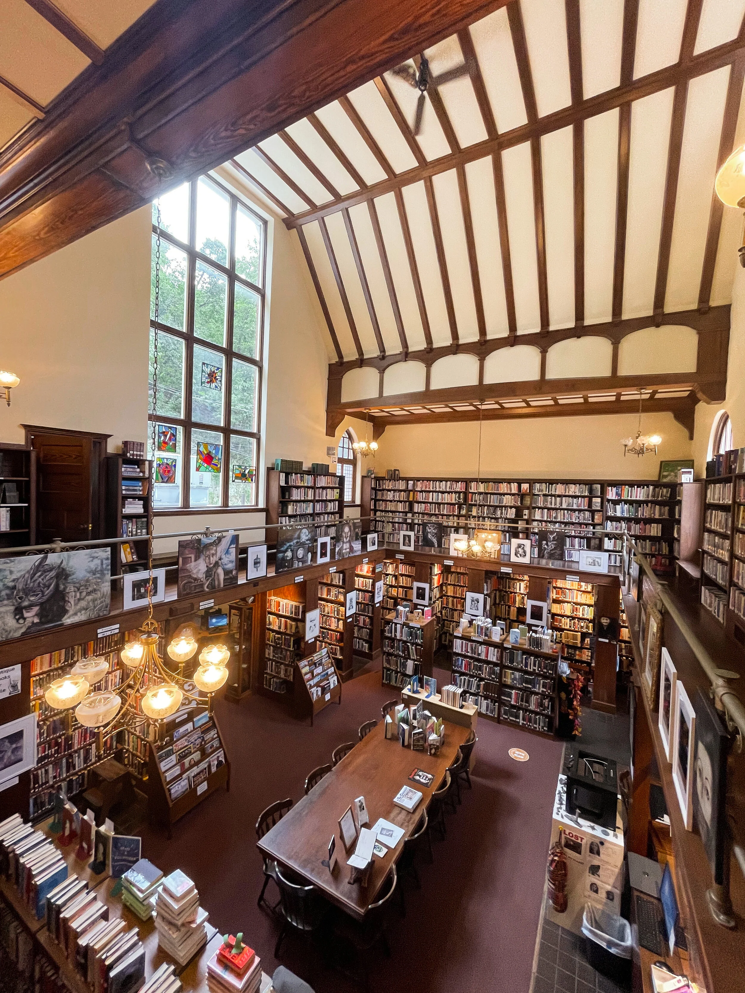 The view from the balcony.