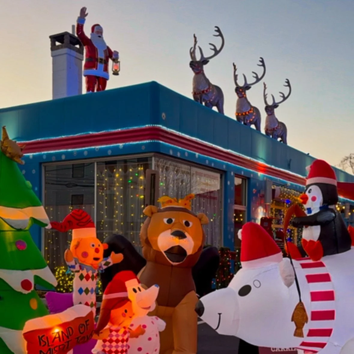 A festive dining experience at Santa's Sleigh Station